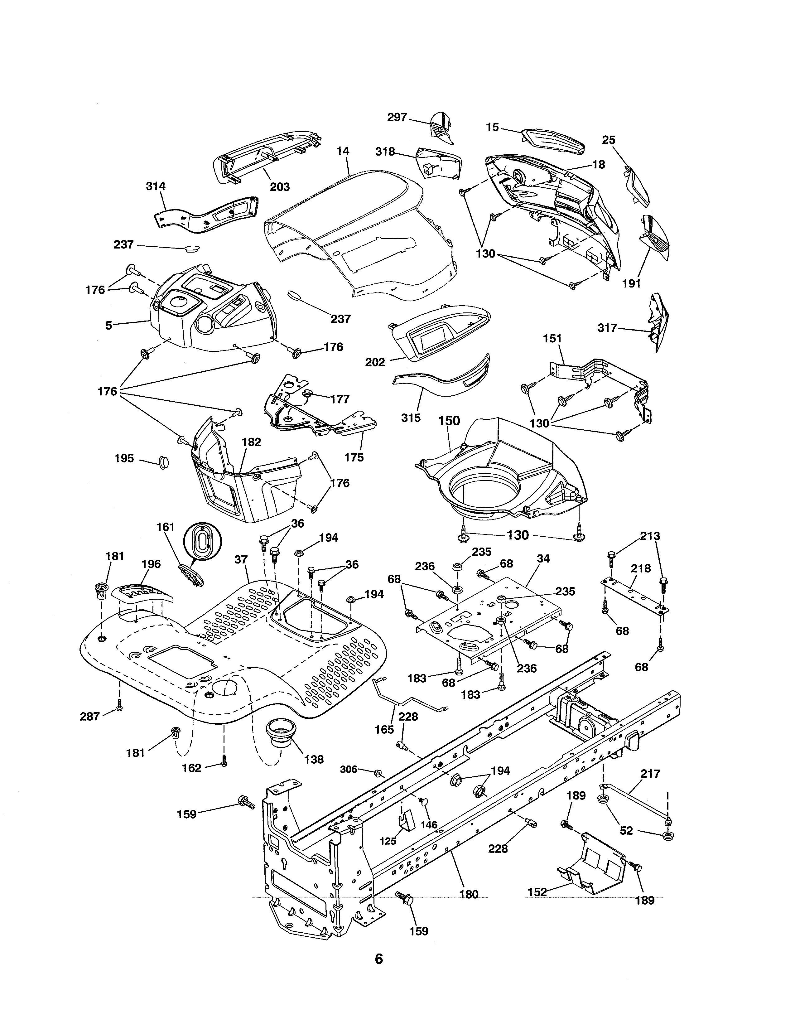 Craftsman 917986470 chassis & enclosures diagram