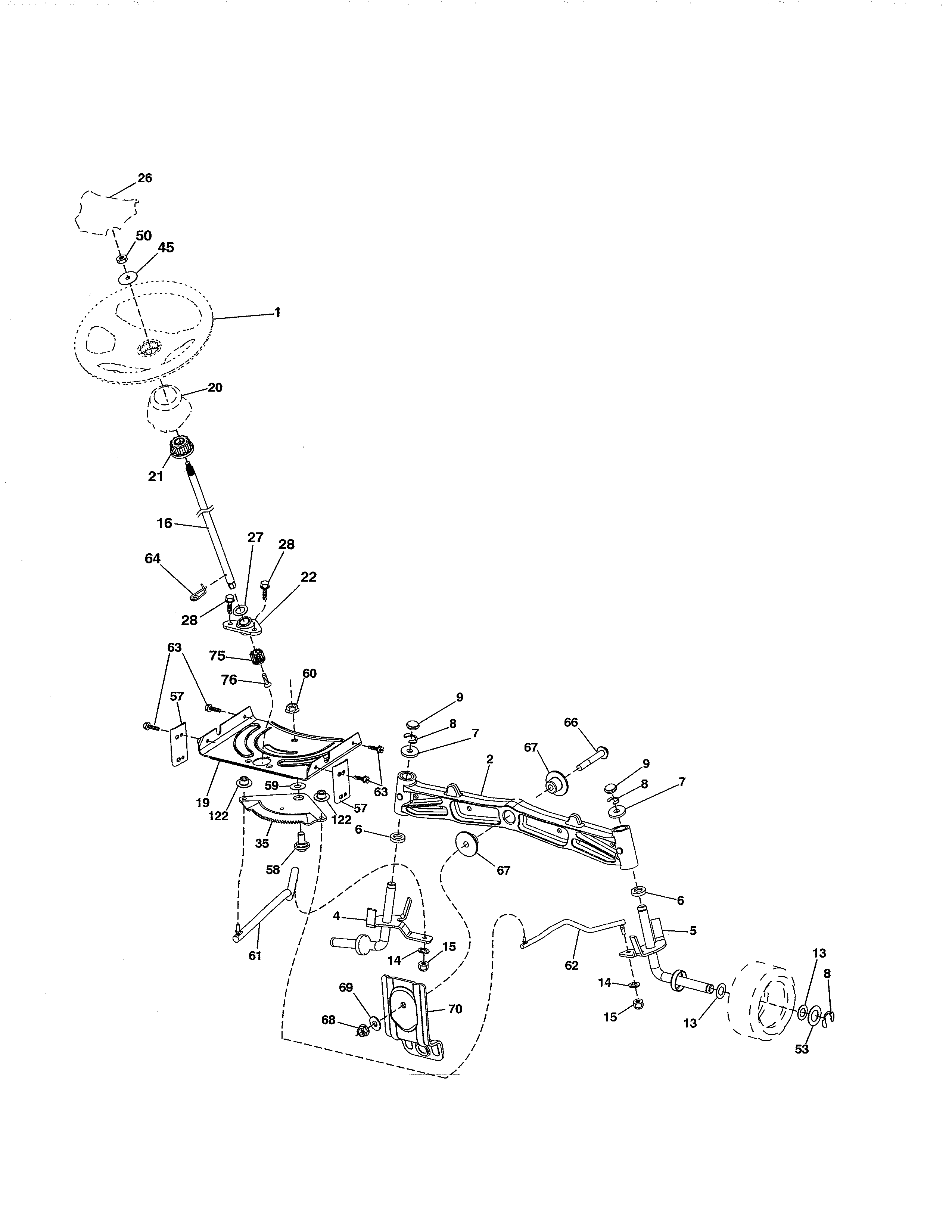 Craftsman 917992901 steering diagram