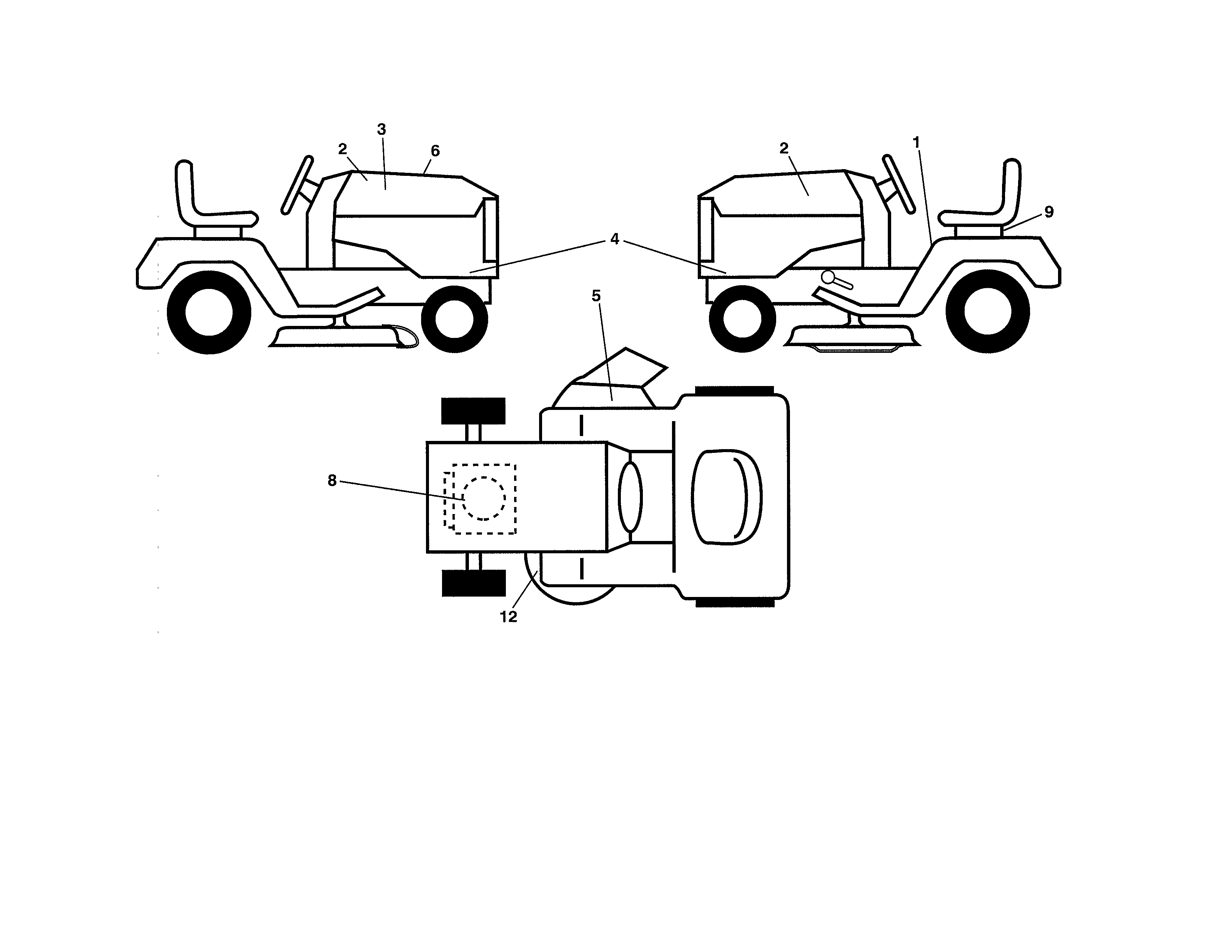 Husqvarna 96043017100 decals diagram