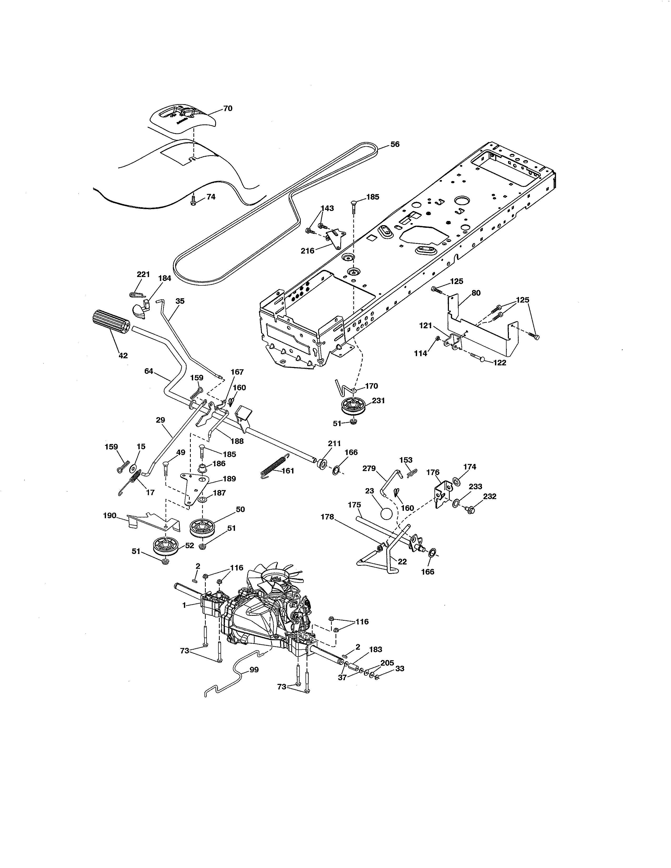 Craftsman 917203820 ground drive diagram