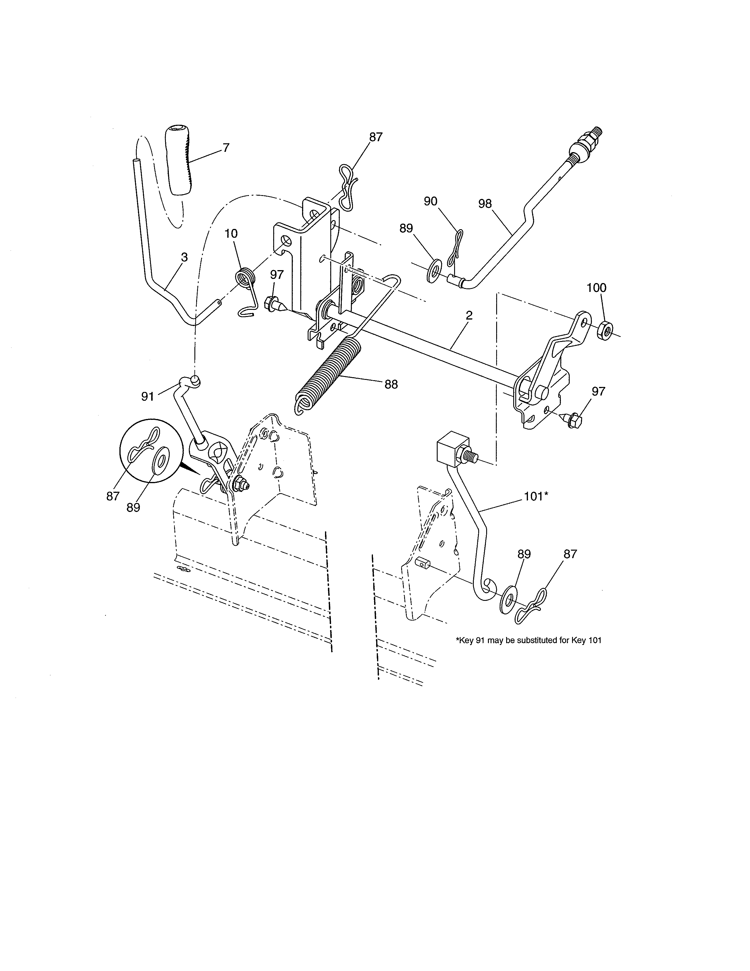Craftsman 917203820 lift diagram