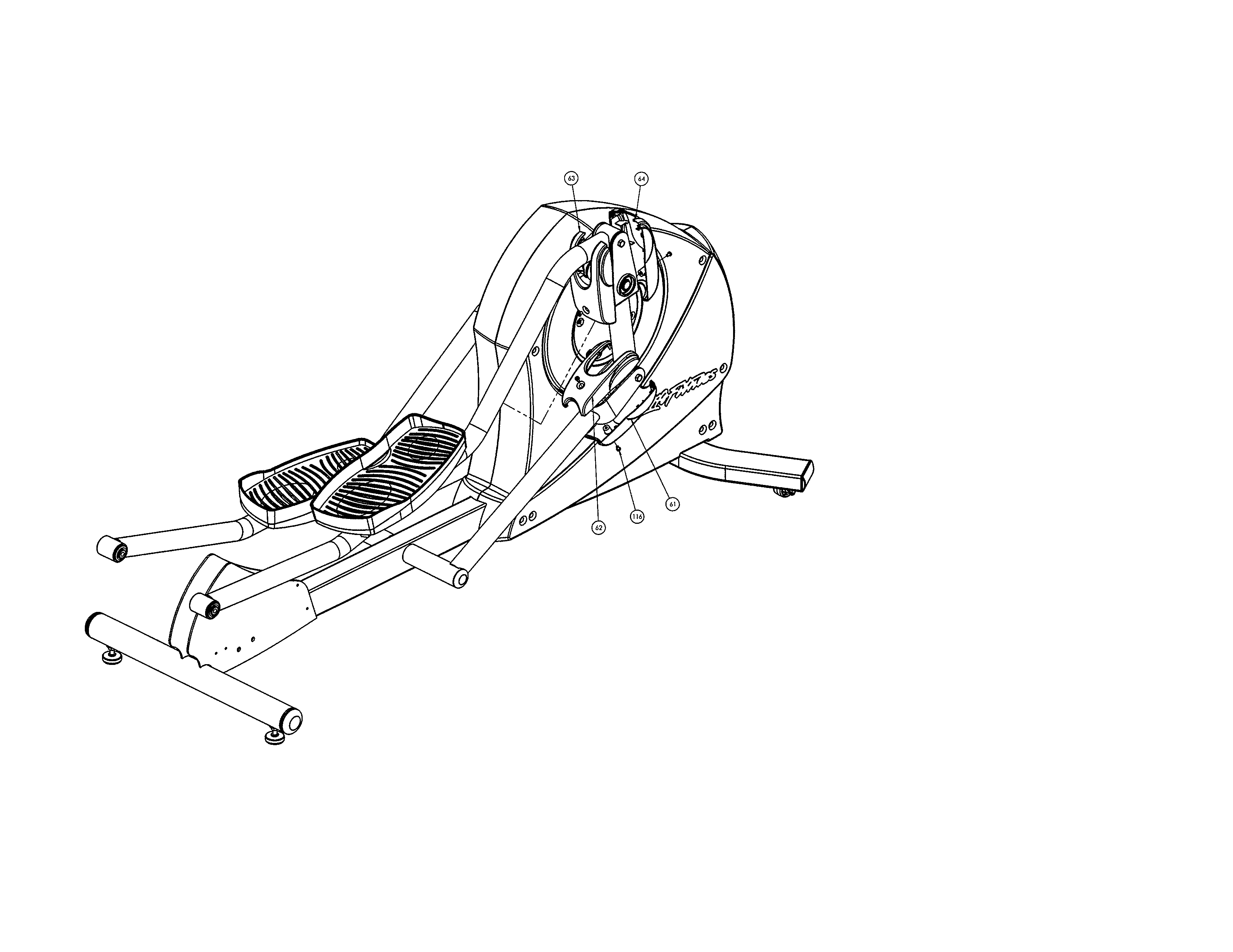Life Fitness X3-XX00-0103 clevis cover diagram