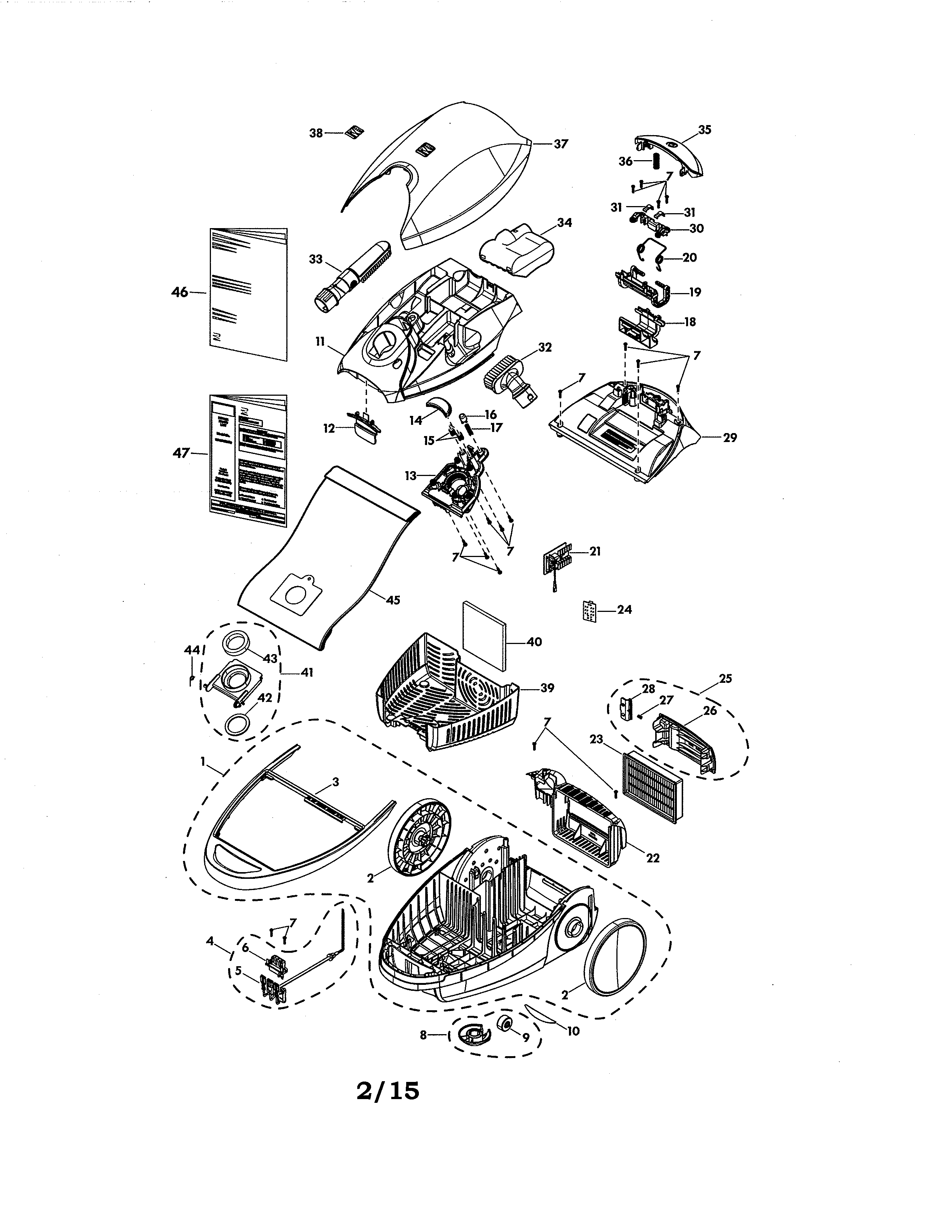 Kenmore Elite 11621814411 canister diagram