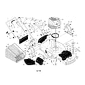 Husqvarna 96145001901 engine/housing/handle diagram