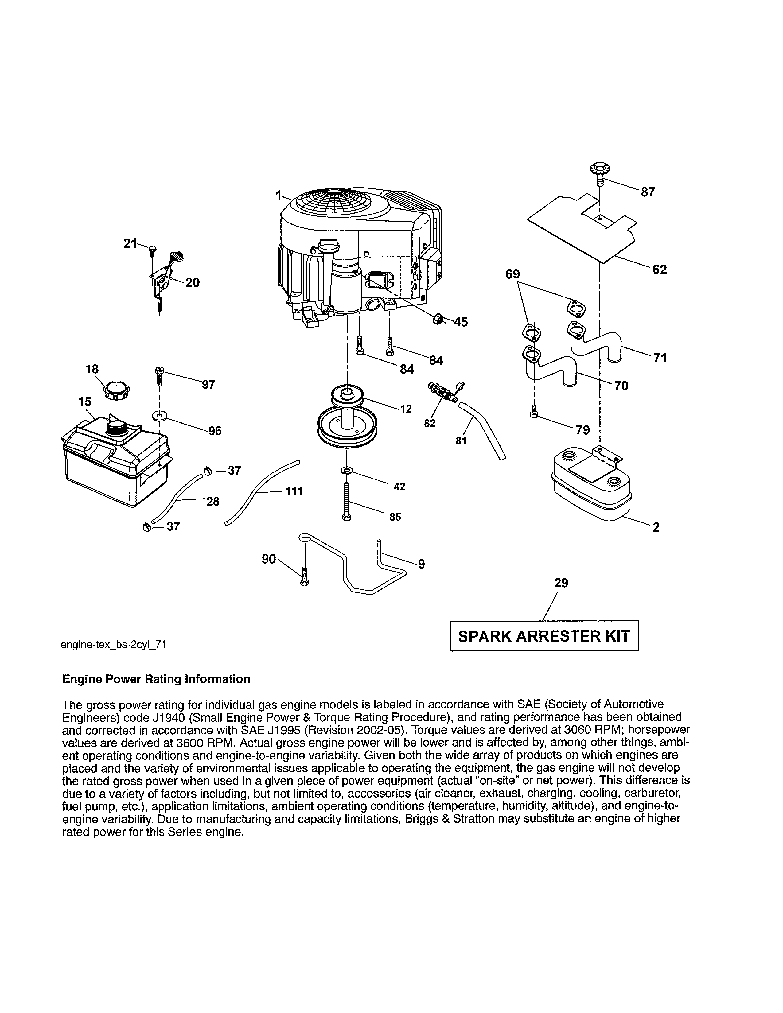 Husqvarna 96043017301 engine diagram