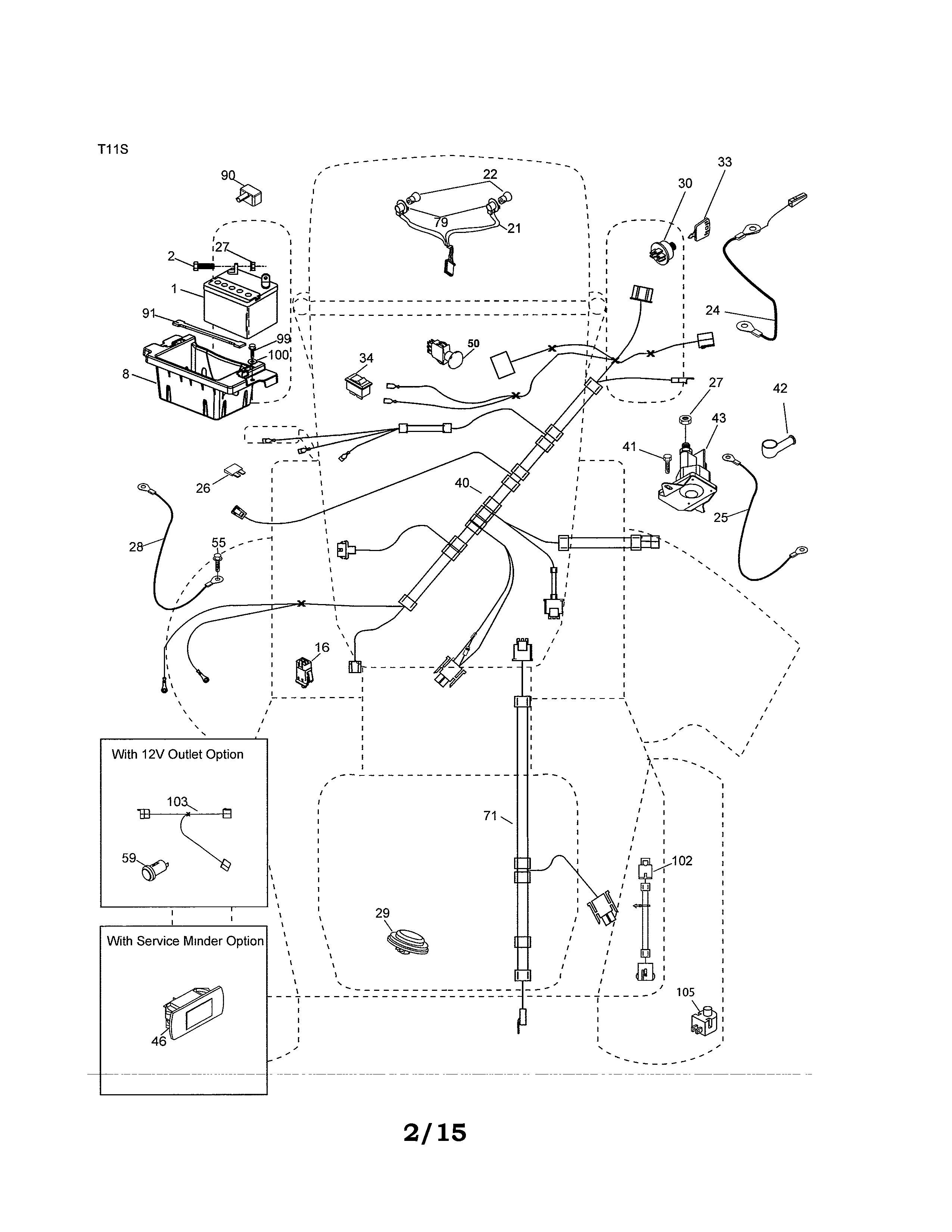 Husqvarna YTH24V54-96043018800 electrical diagram