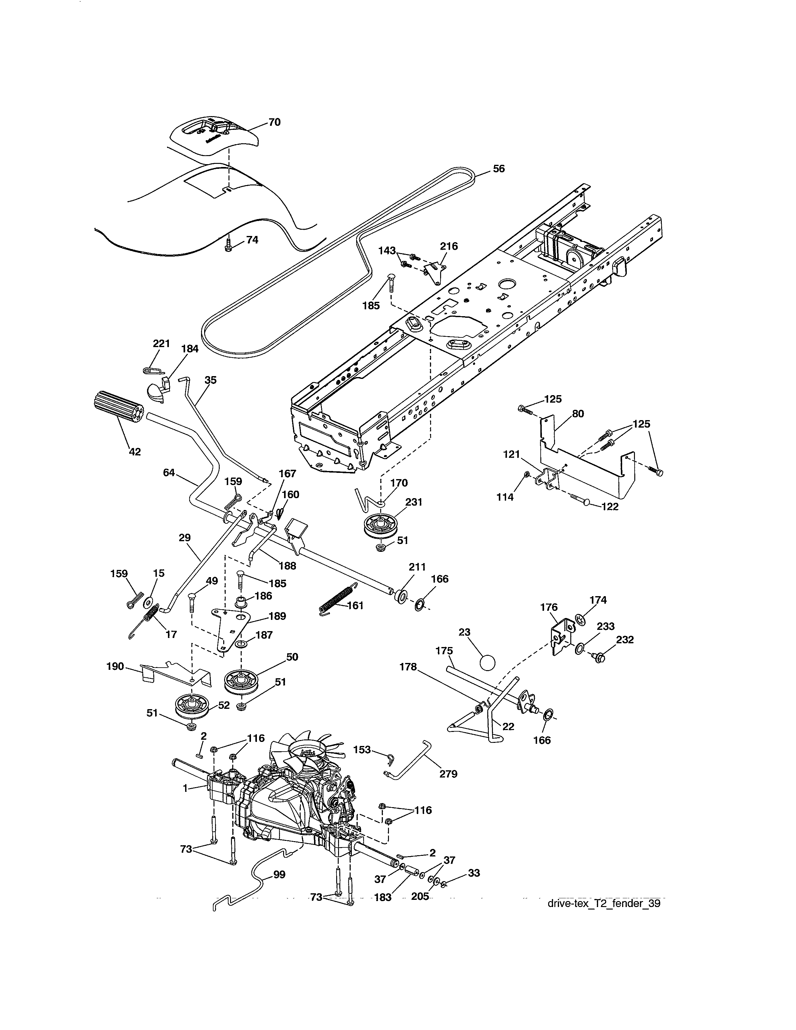 Husqvarna 96043017200 drive diagram
