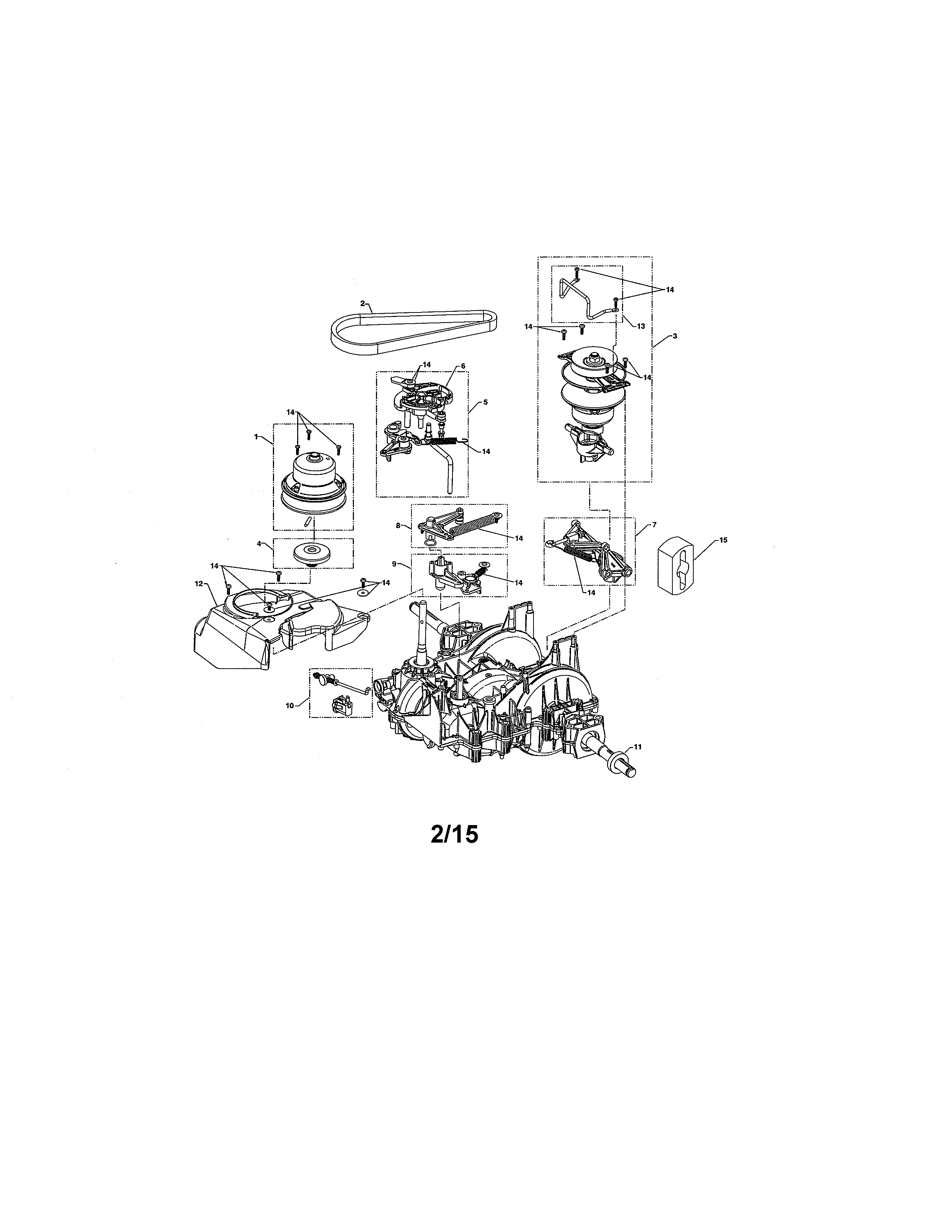 Craftsman 917203911 transaxle diagram