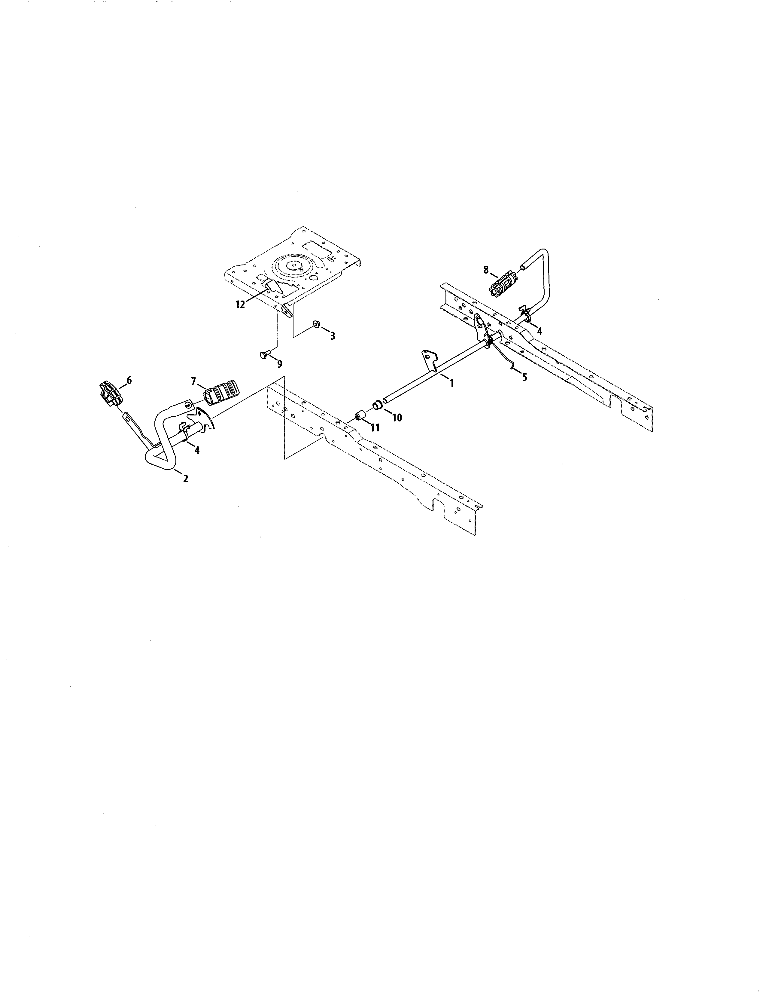MTD 13APA1ZS099 pedals diagram