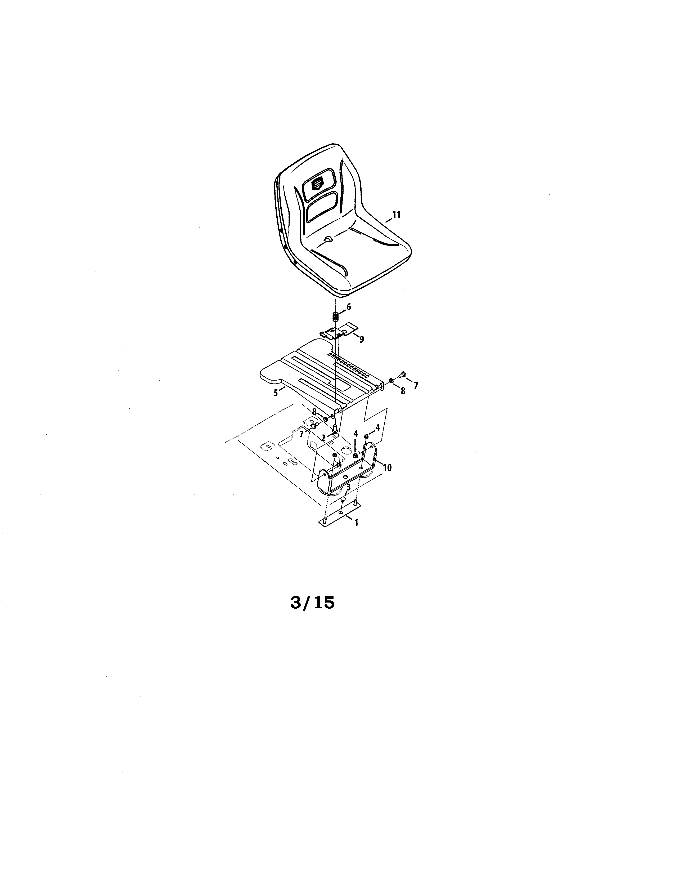 Craftsman 247204420 seat diagram