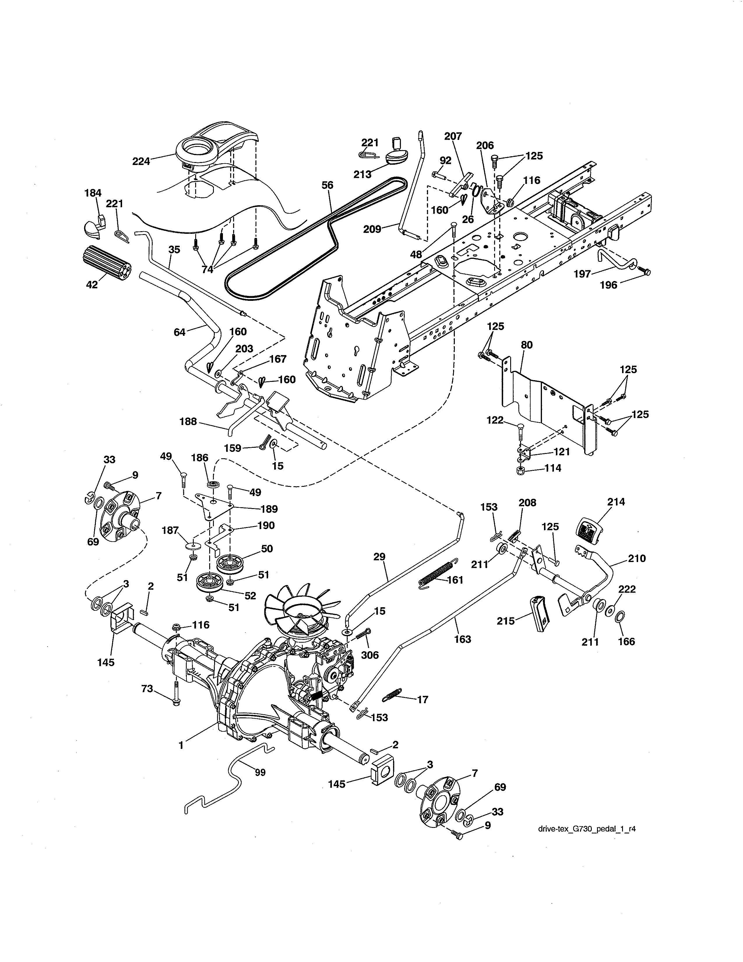 Craftsman 917253715 ground drive diagram