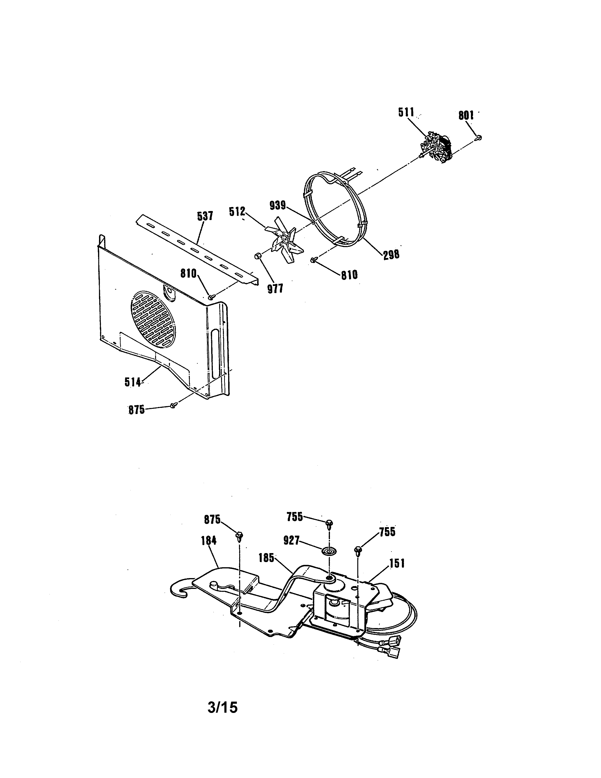 GE JTP56AV1AA motor/fan diagram