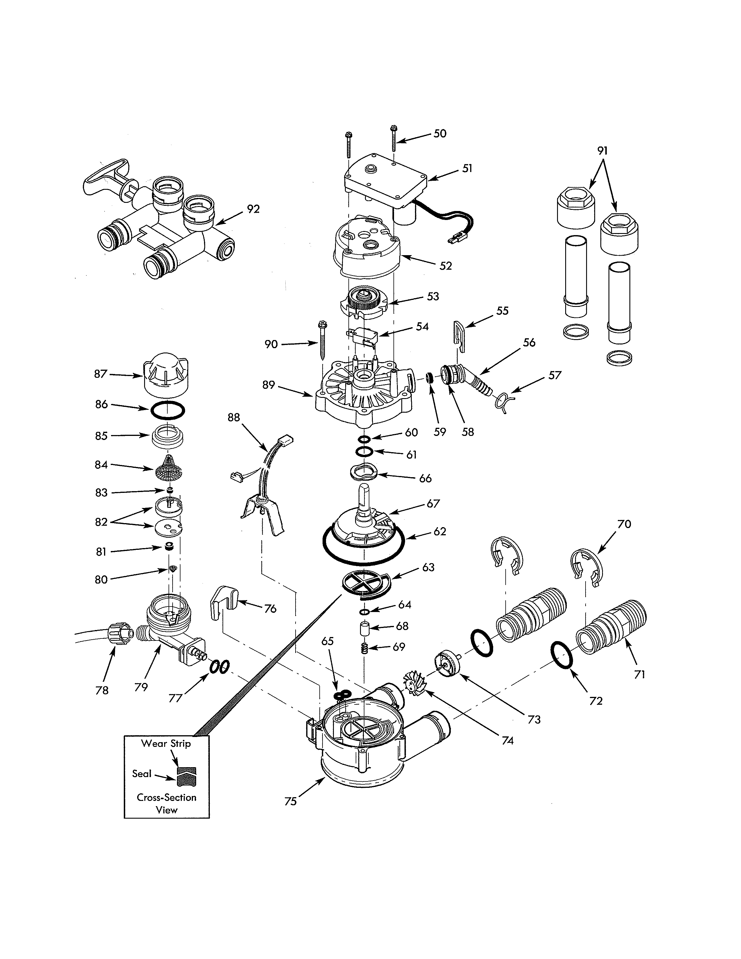 Kenmore 625383001 valve assembly diagram