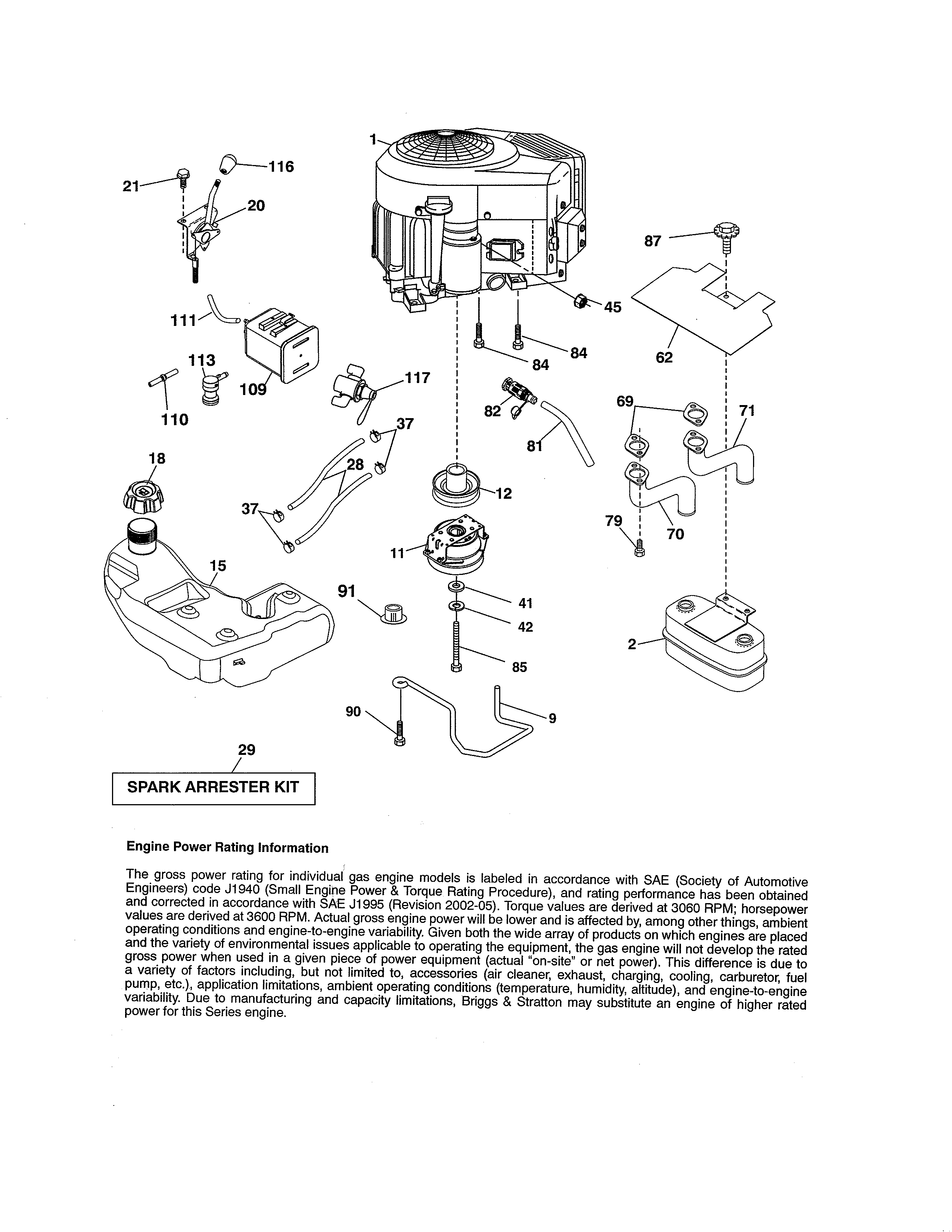 Craftsman 917204041 engine diagram
