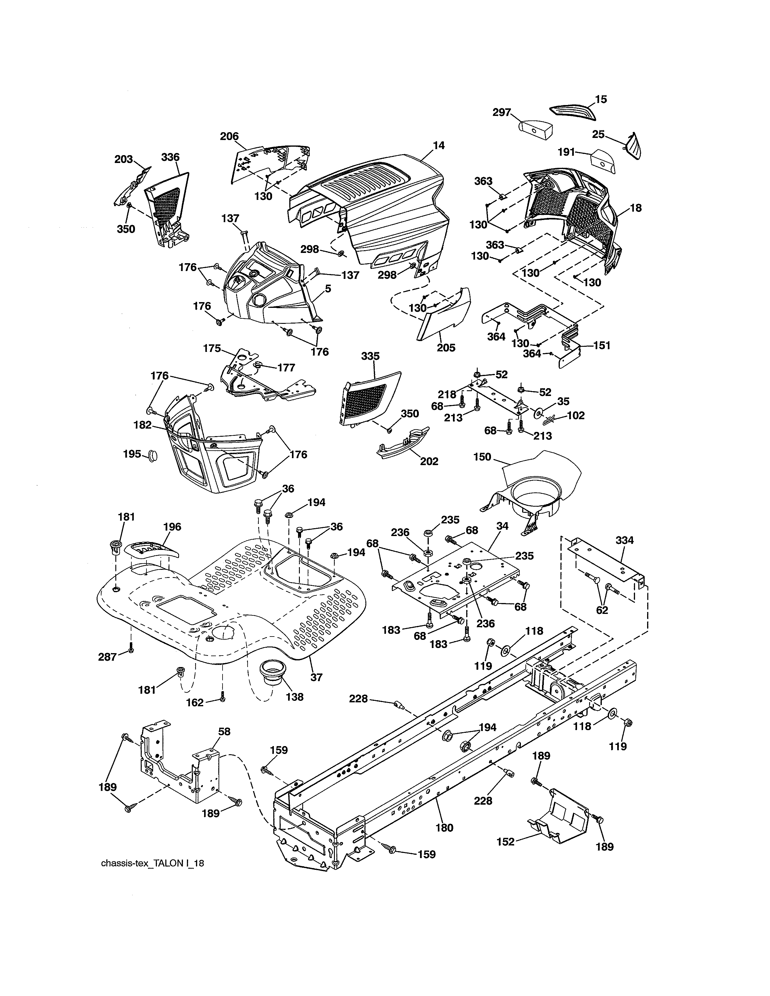Craftsman 917250831 chassis diagram