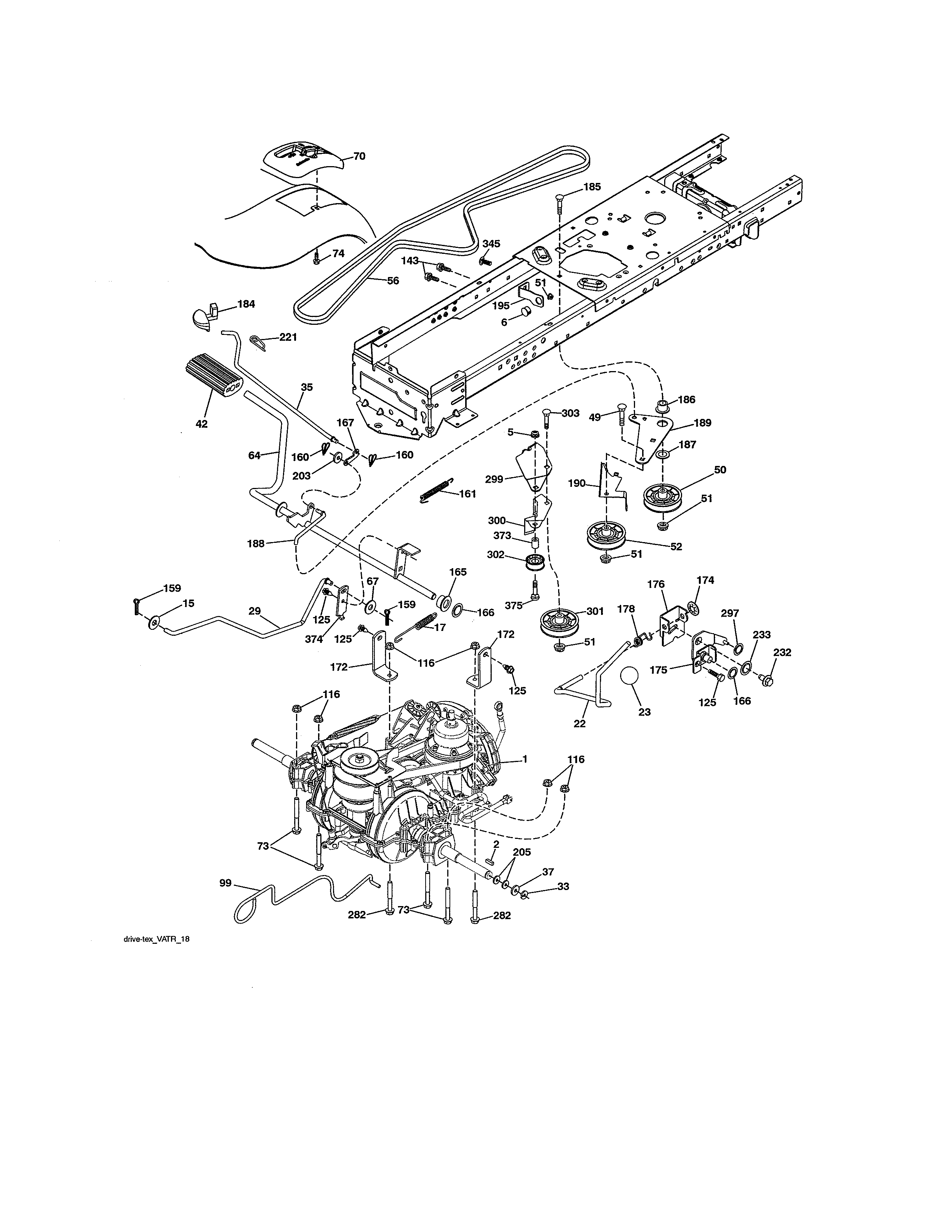 Craftsman 917250831 ground drive diagram