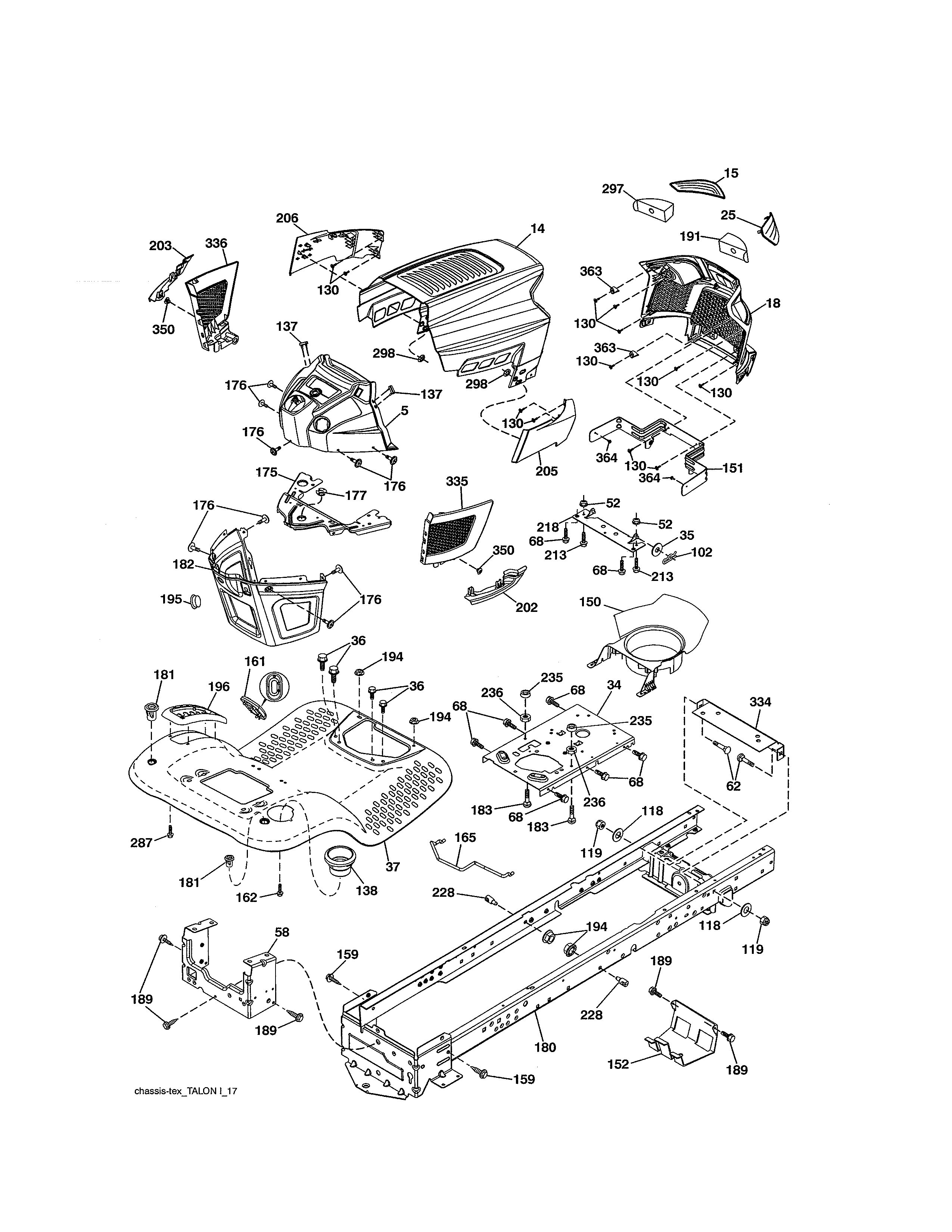 Craftsman 917250842 chassis diagram
