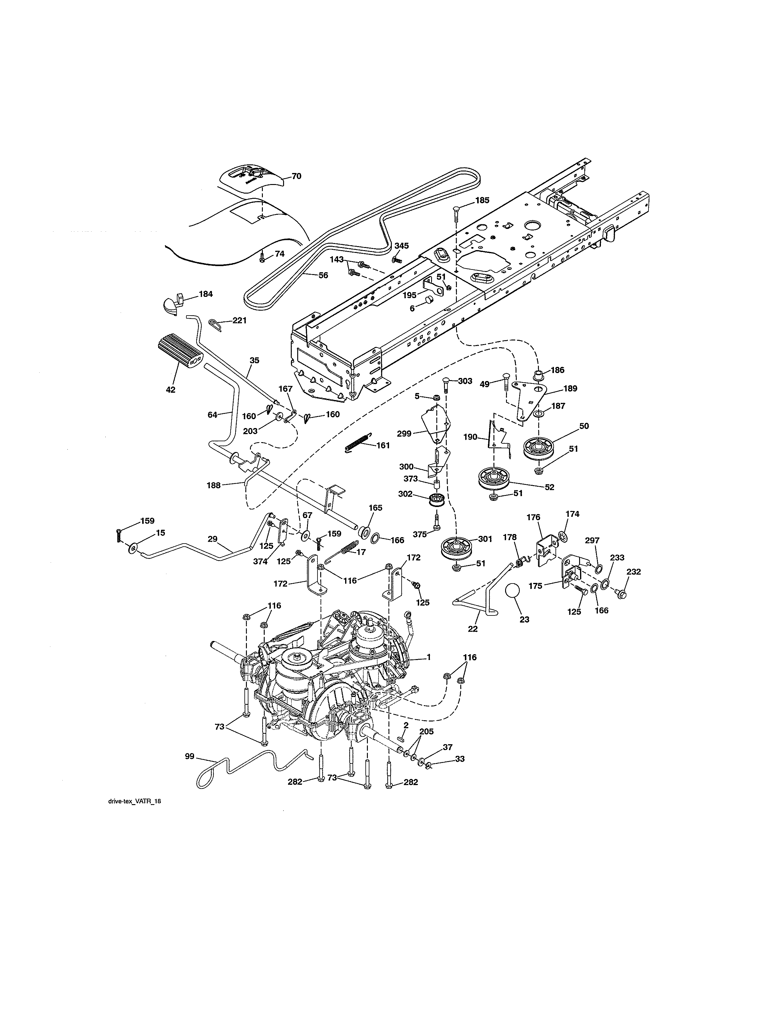 Craftsman 917250842 ground drive diagram