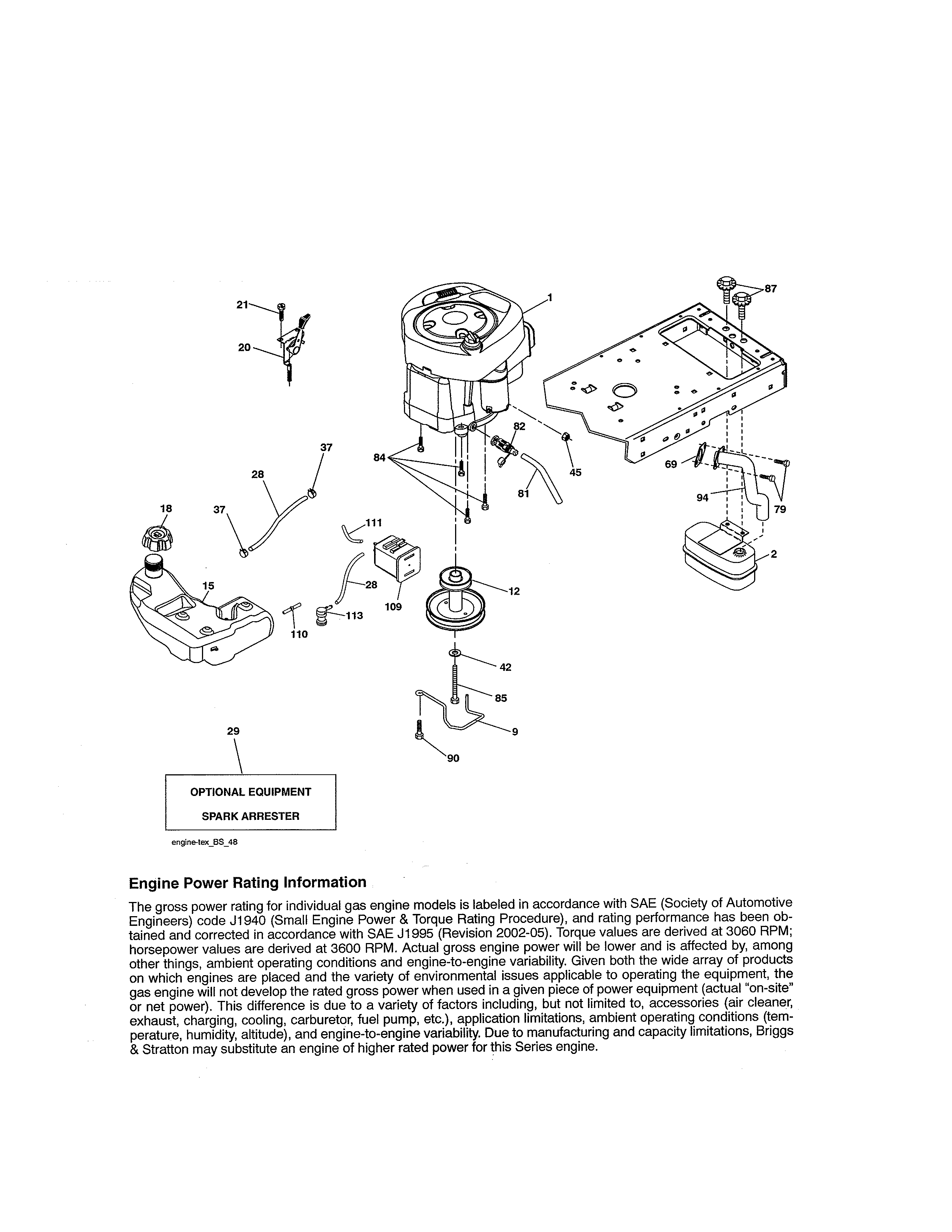 Craftsman 917250842 engine diagram