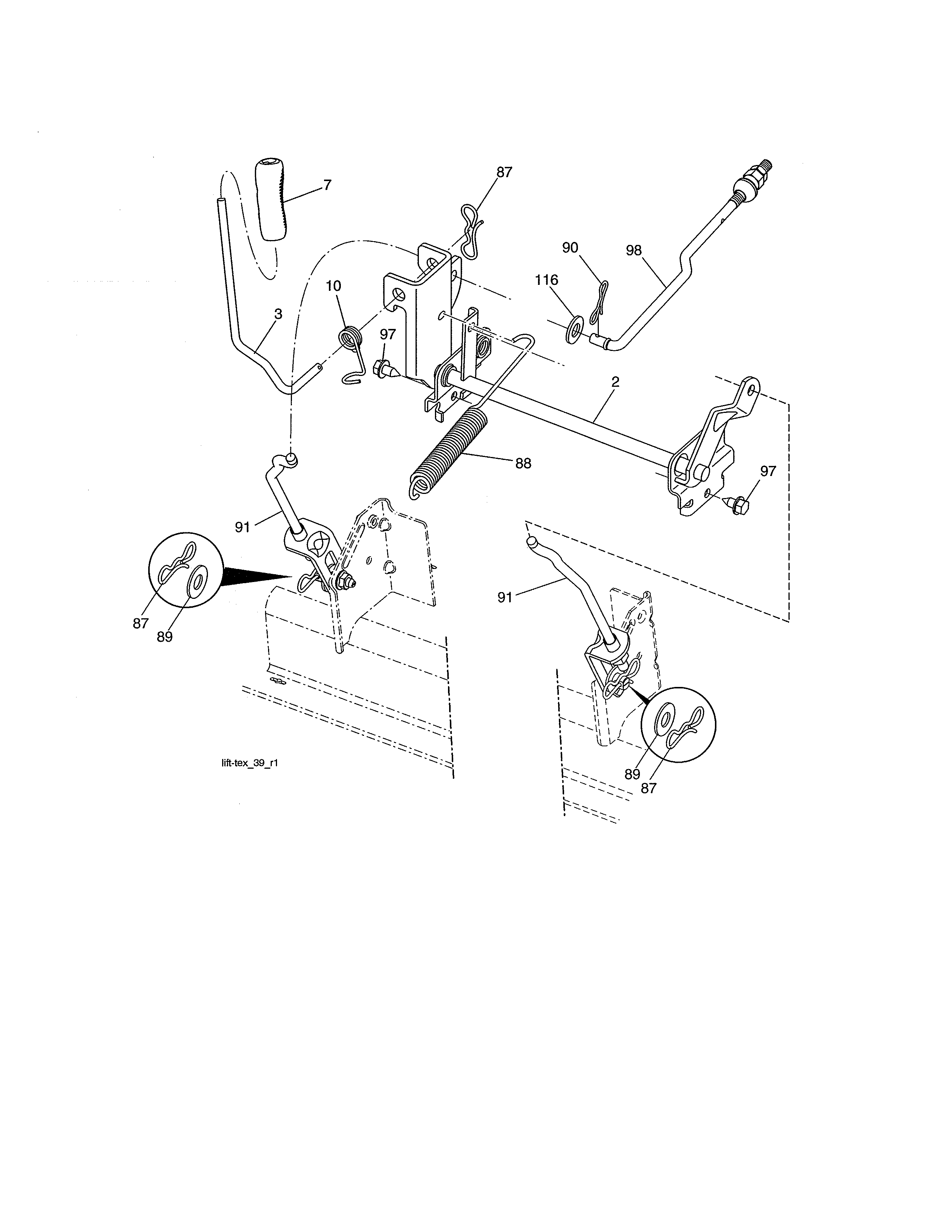 Craftsman 917250842 lift diagram