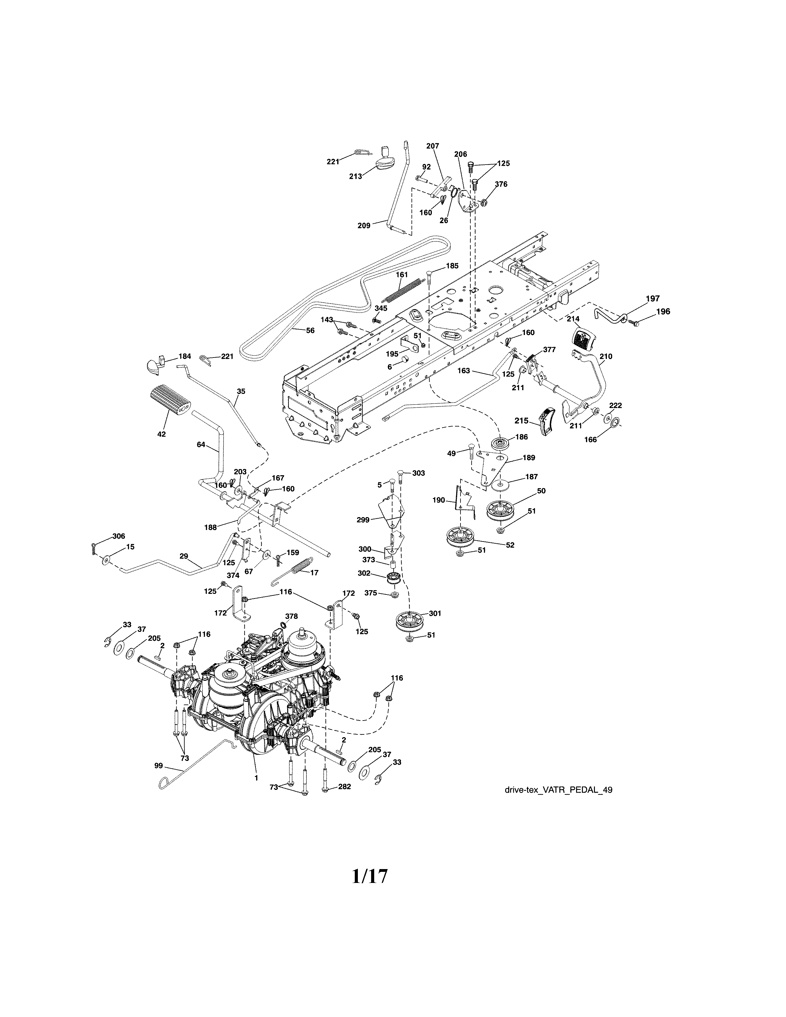 Craftsman 917986431 ground drive diagram