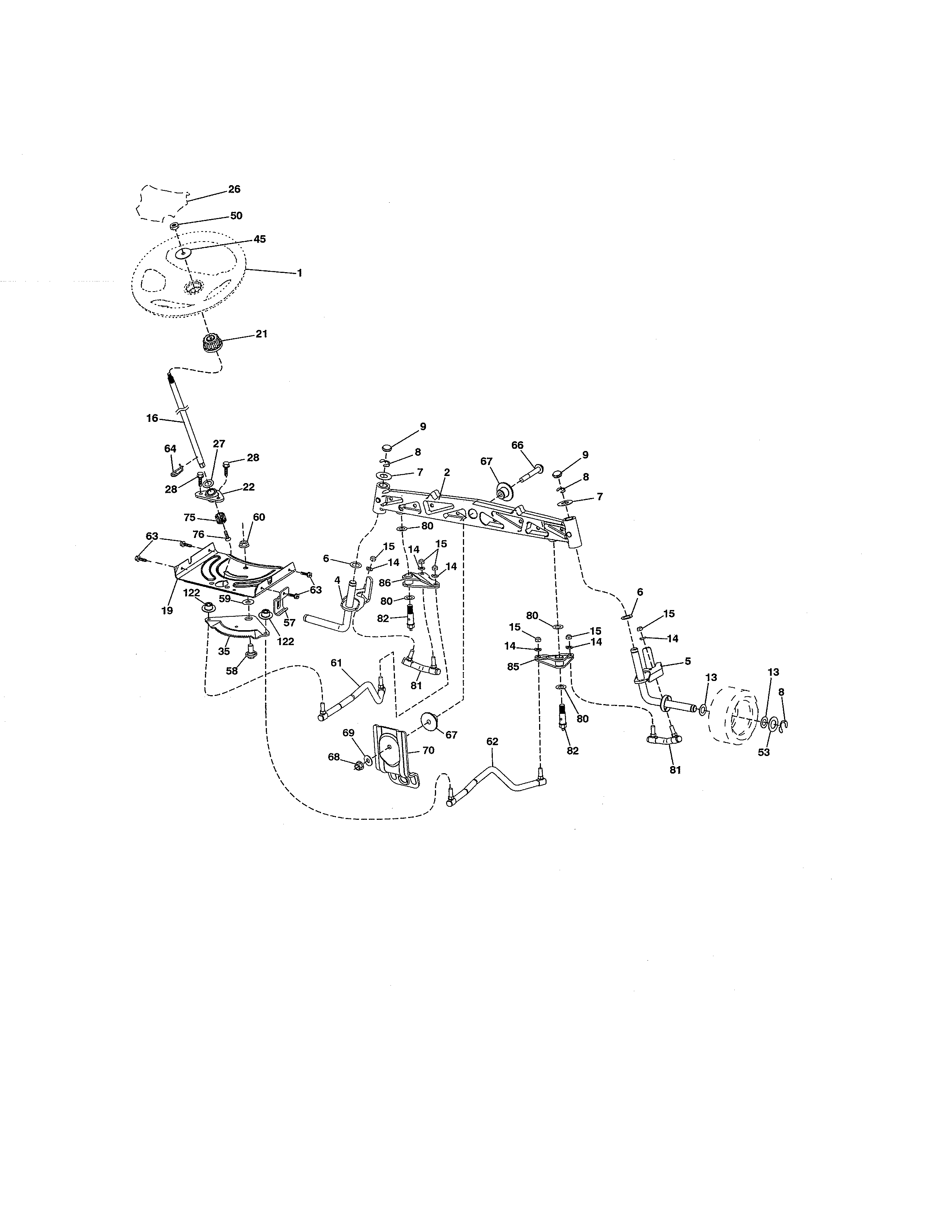 Craftsman 917986431 steering diagram
