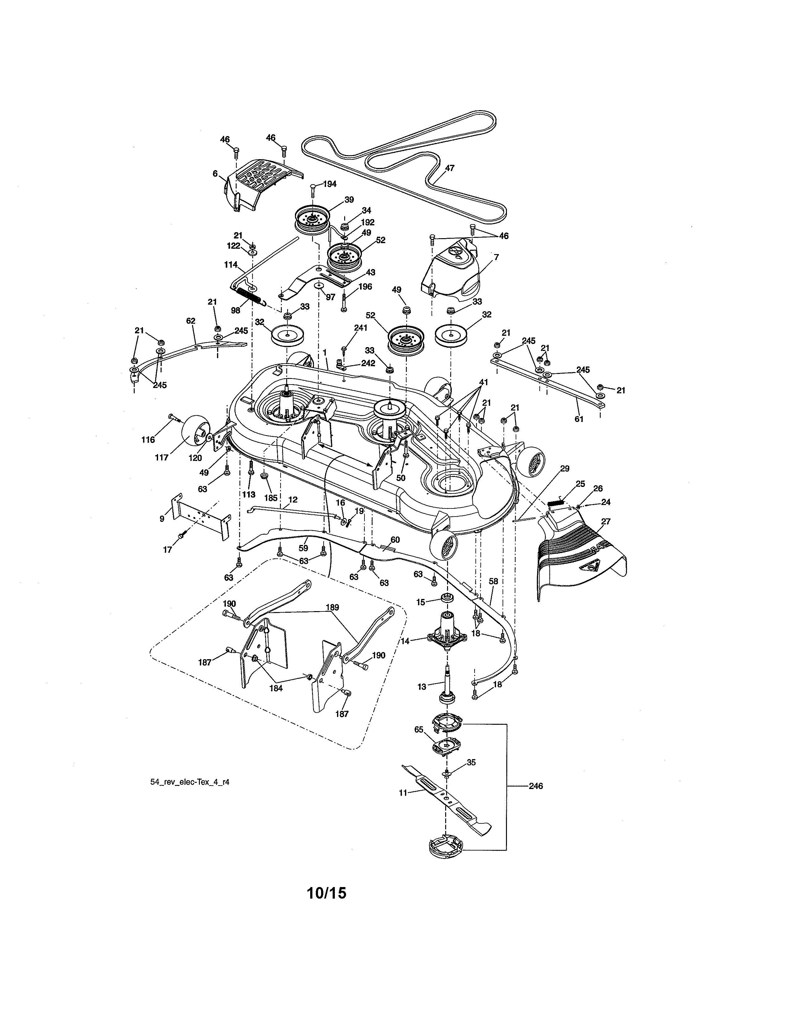 Craftsman 917986431 mower deck diagram
