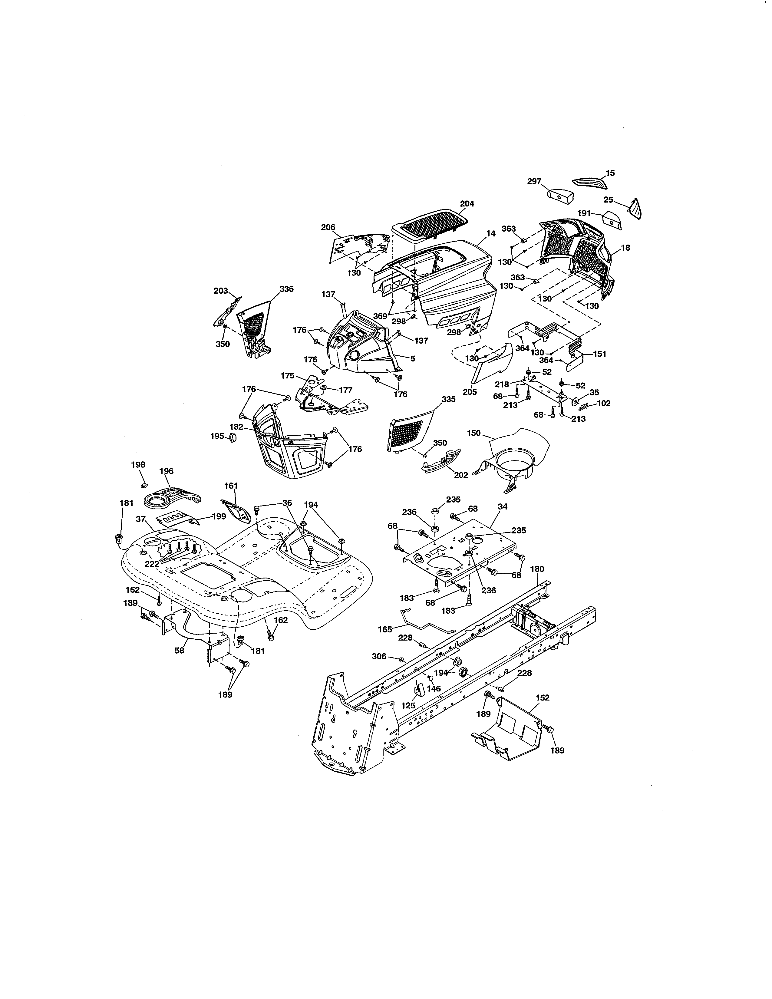 Craftsman 917986441 chassis & enclosures diagram