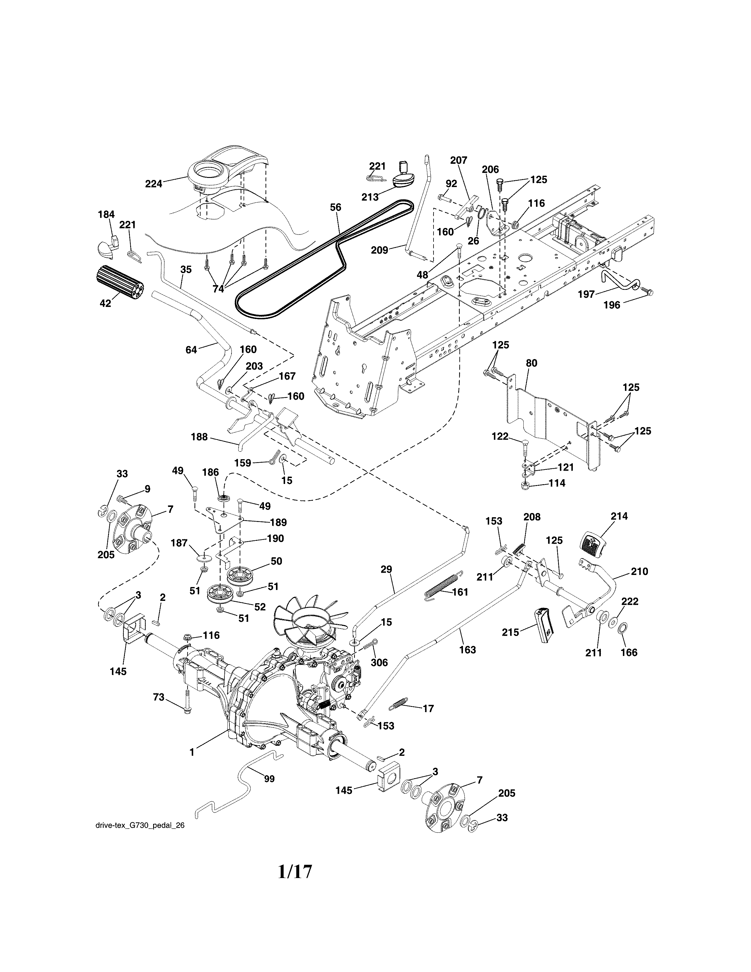 Craftsman 917986441 ground drive diagram