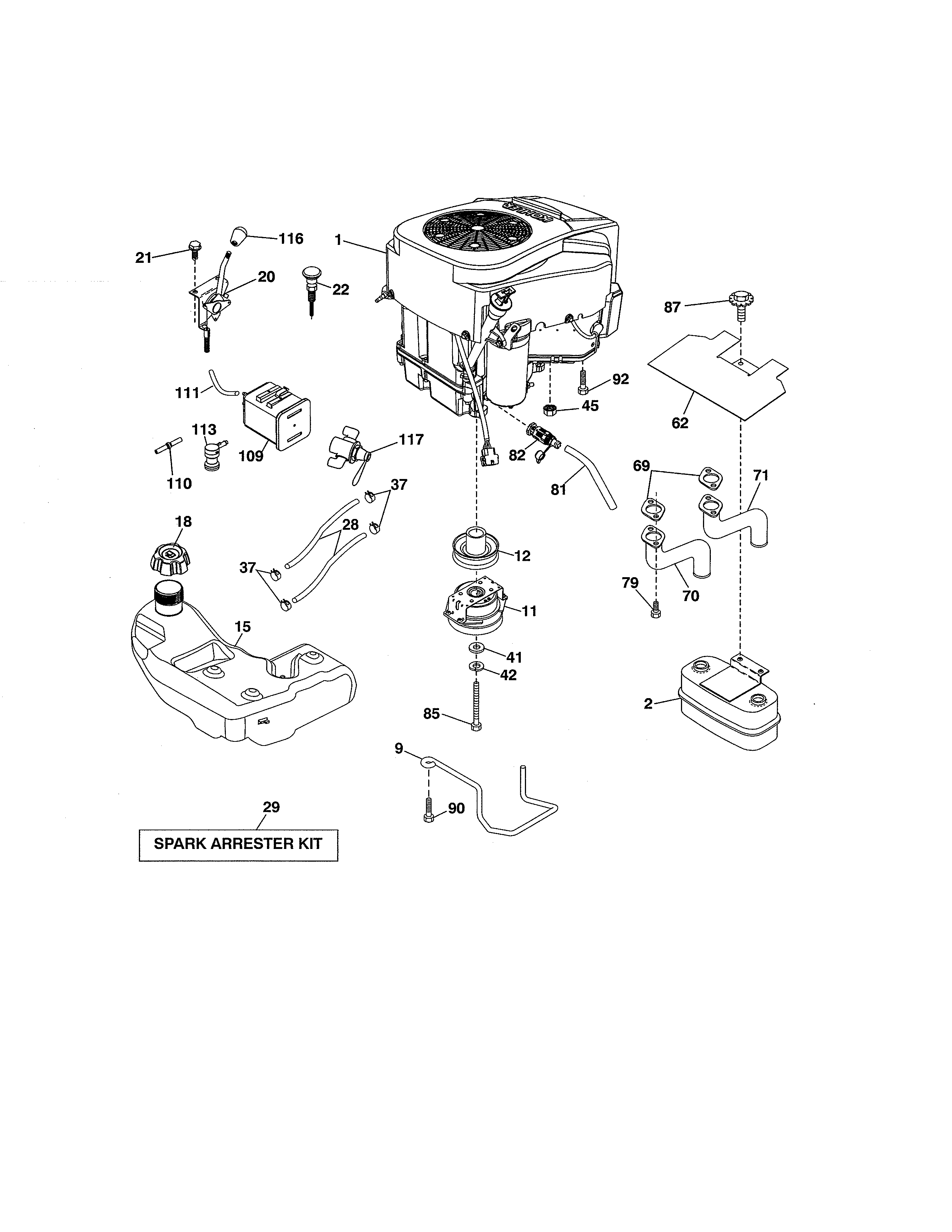 Craftsman 917986441 engine diagram