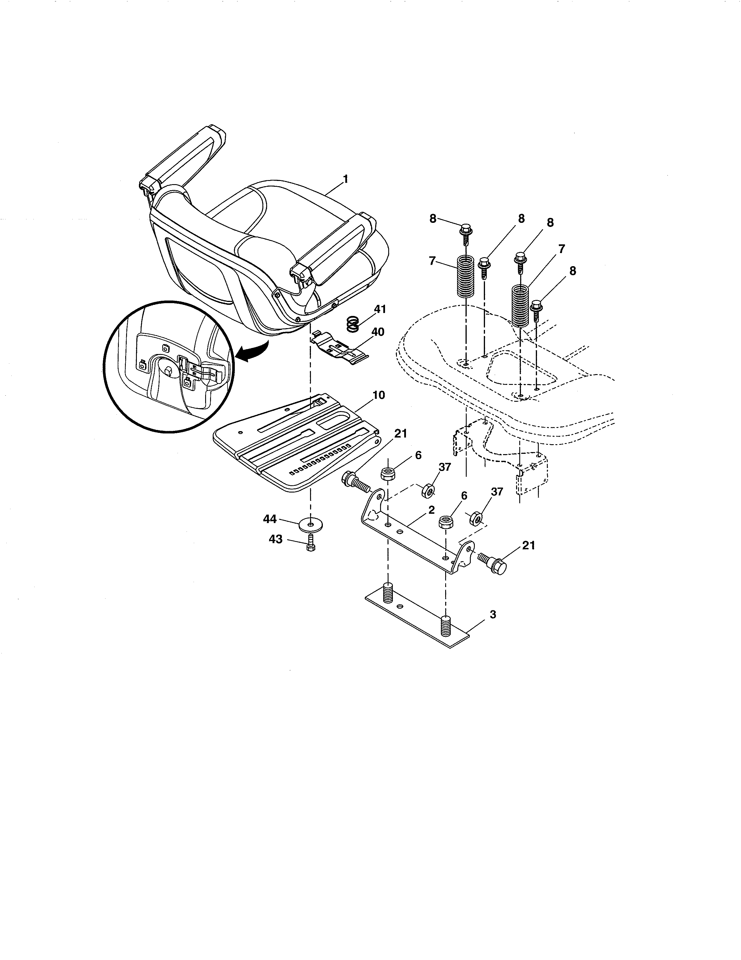 Craftsman 917986441 seat diagram