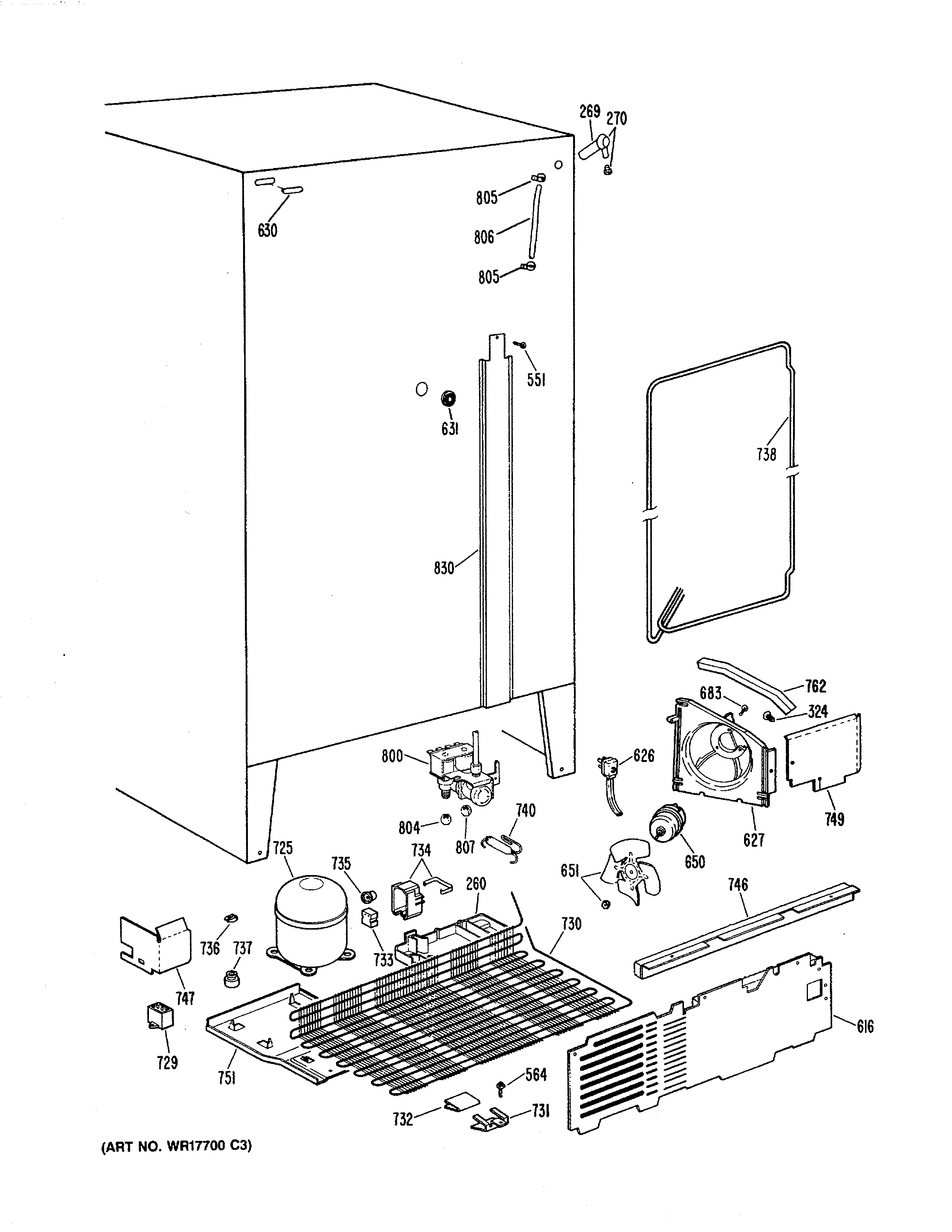 GE TFHW24RRAWH unit diagram