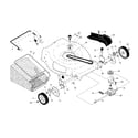 Husqvarna HU550FH (96143009604) drive control/gear case/wheels diagram