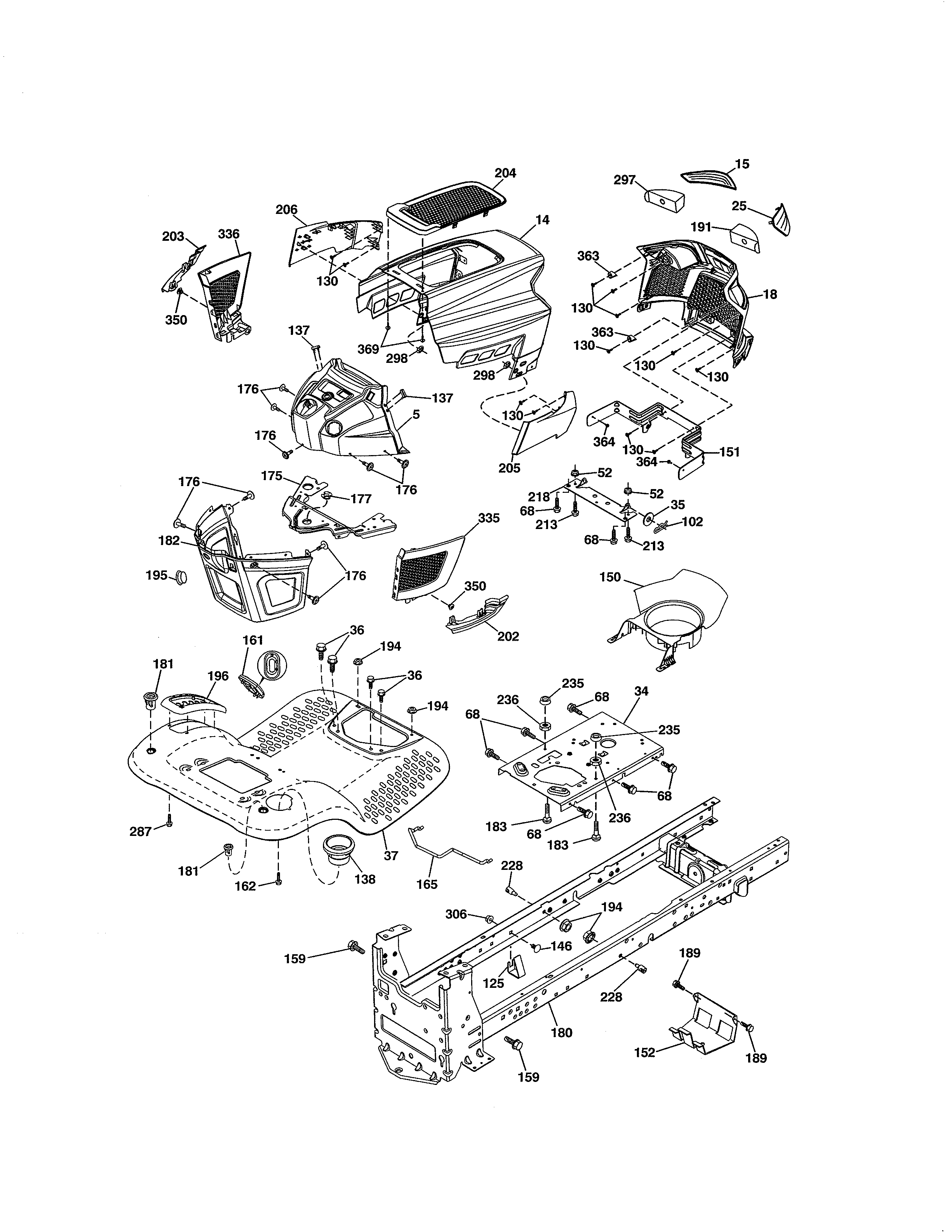 Craftsman 917203861 chassis diagram