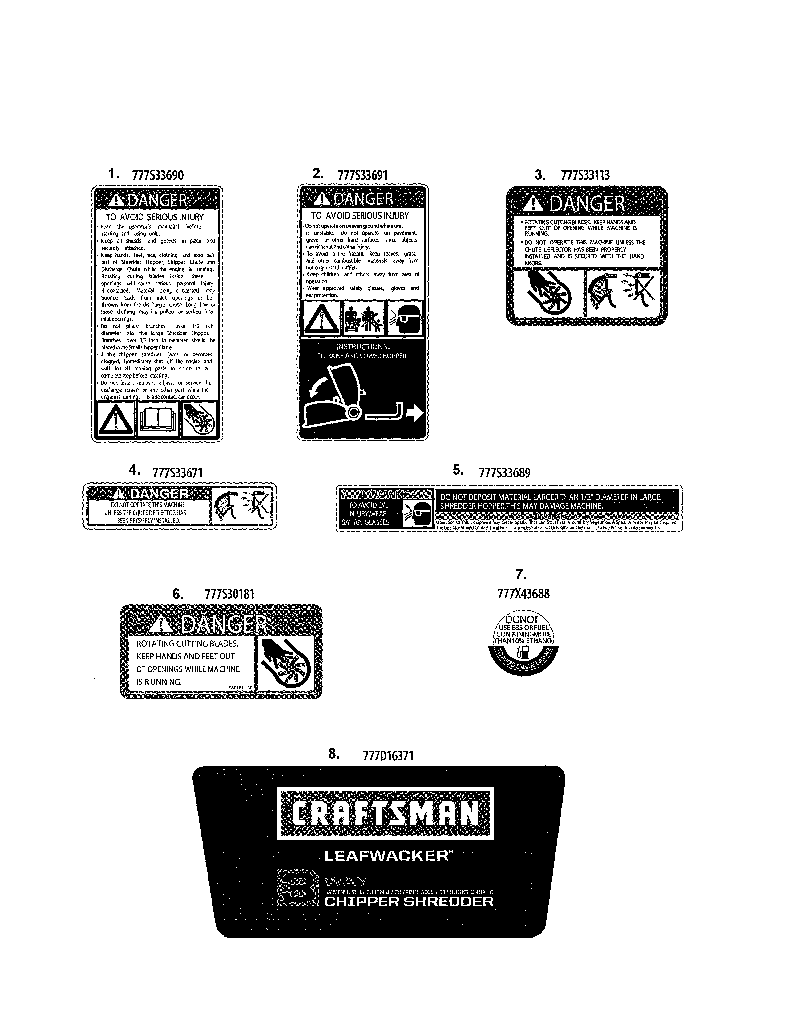 MTD 24A464N799 decals diagram