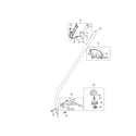 MTD 41BD110G983 driveshaft/shield/handle diagram