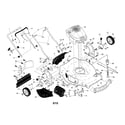 Husqvarna HU725F-96145001202 engine/housing/handle diagram