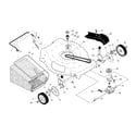 Husqvarna HU725F-96145001202 drive control/gear case/wheels diagram