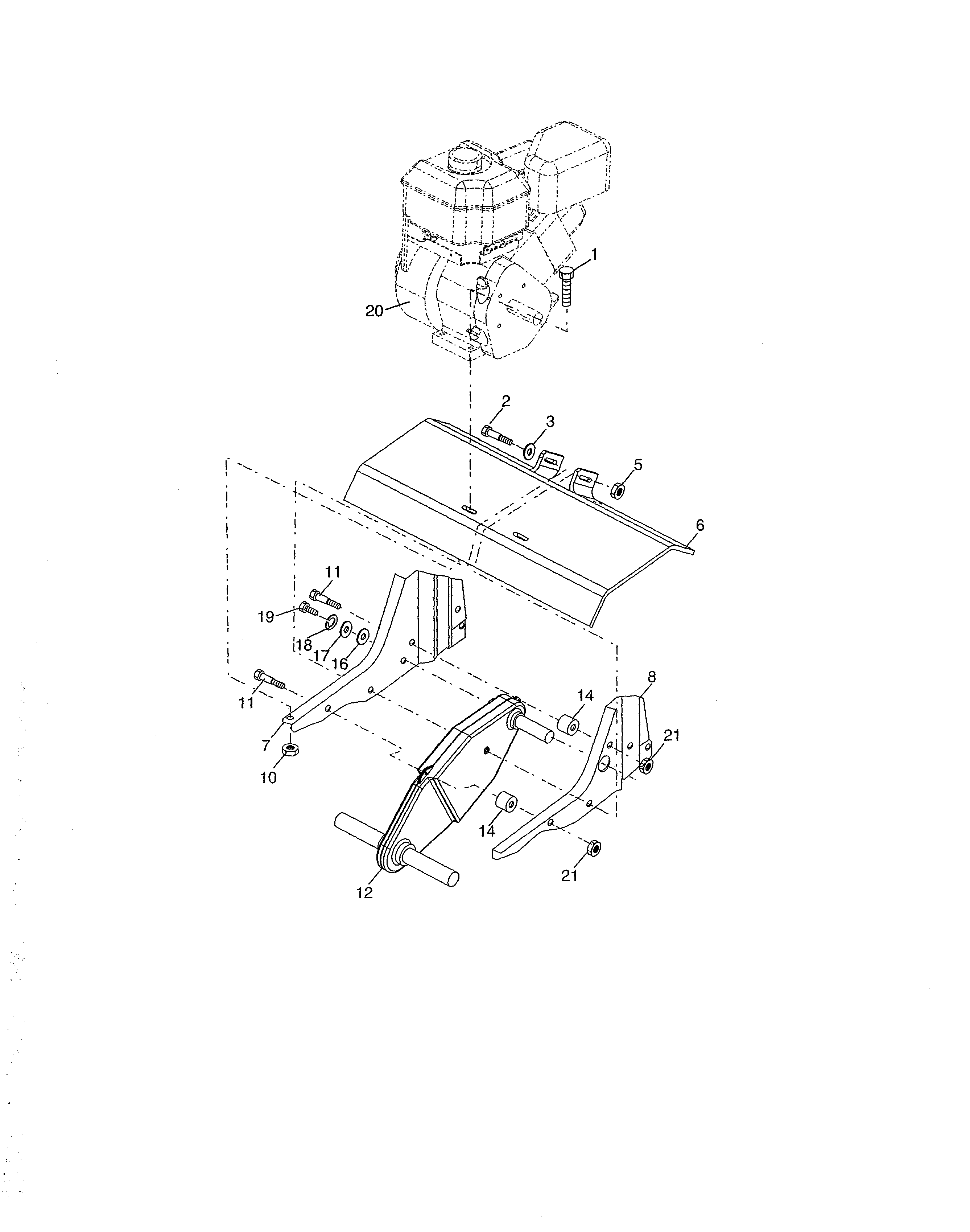 Husqvarna FT900-96083000605 transmission diagram
