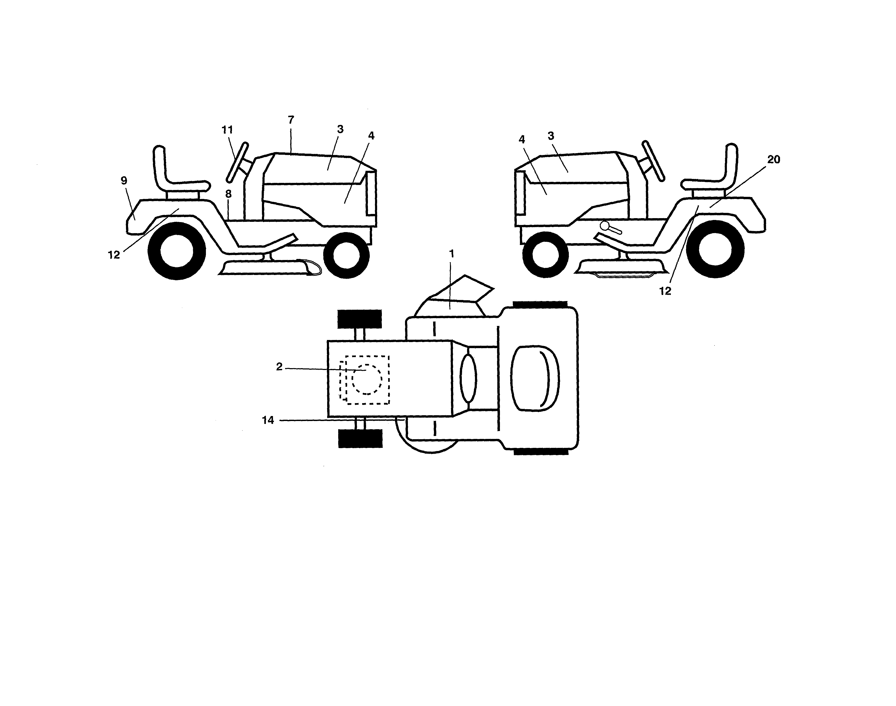 Poulan PB175A46 (96042015300) decals diagram