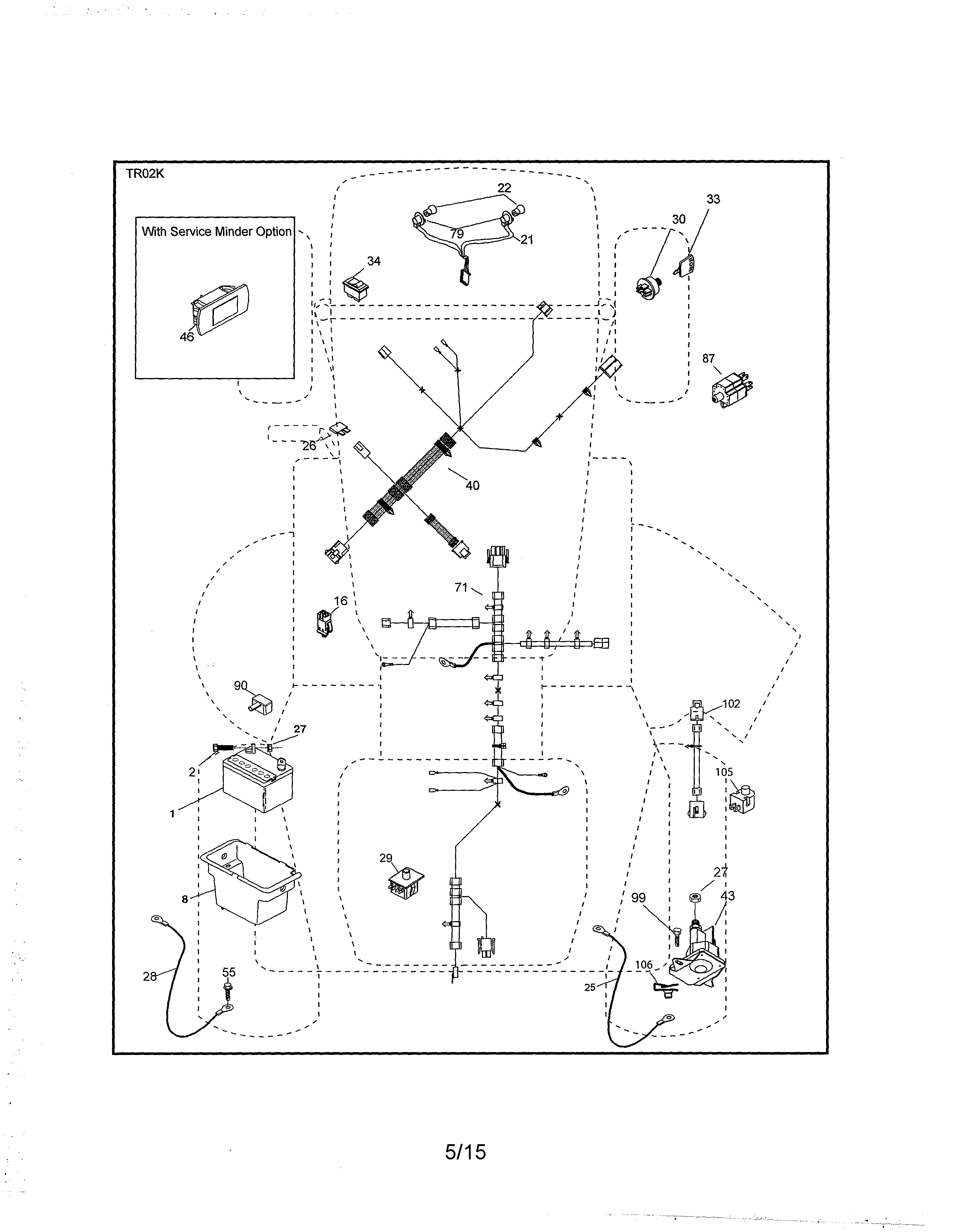 Poulan 96042015700 electrical diagram