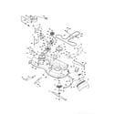 Poulan PB175A46 (96042015700) mower deck diagram