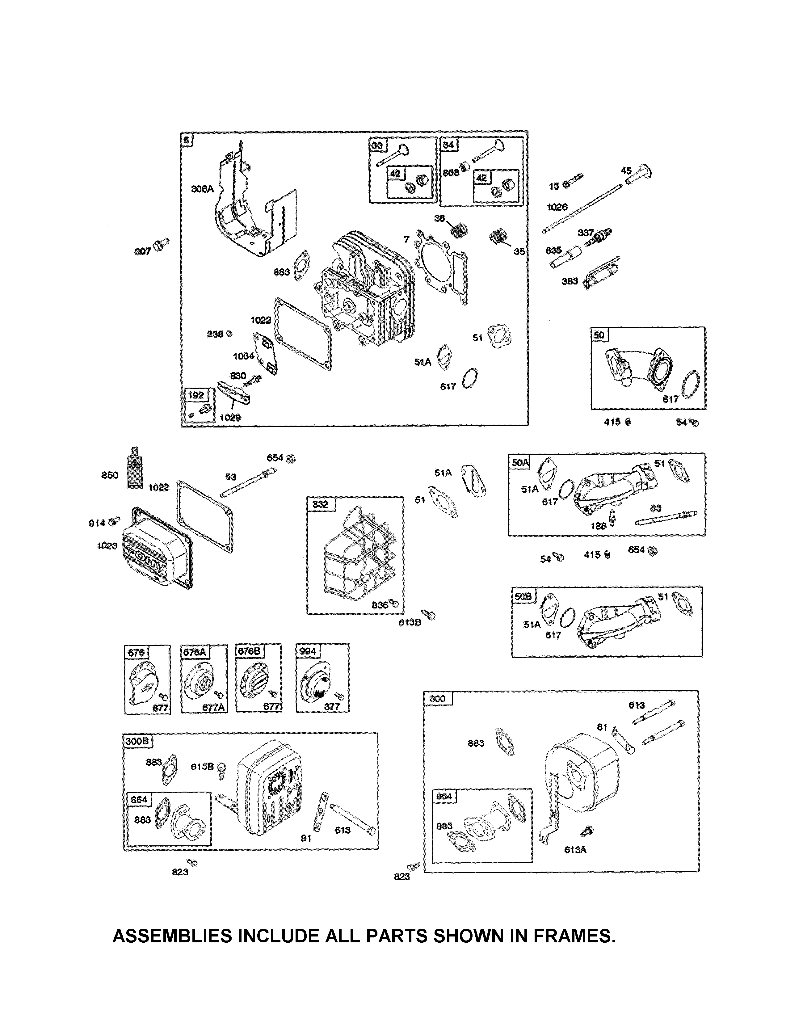 Craftsman 247203731 head-cylinder/muffler diagram