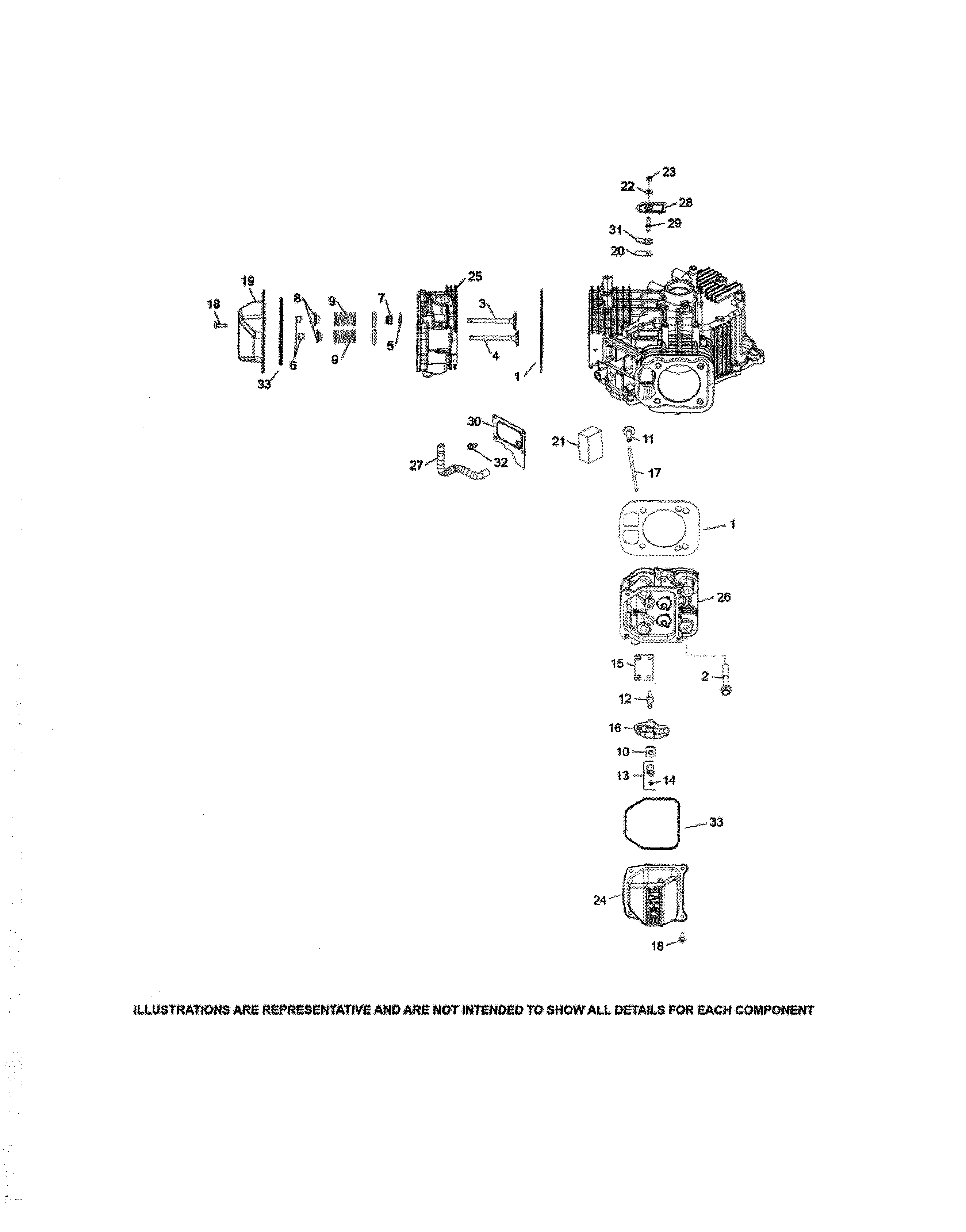 Craftsman 247204420 cylinder head/breather diagram