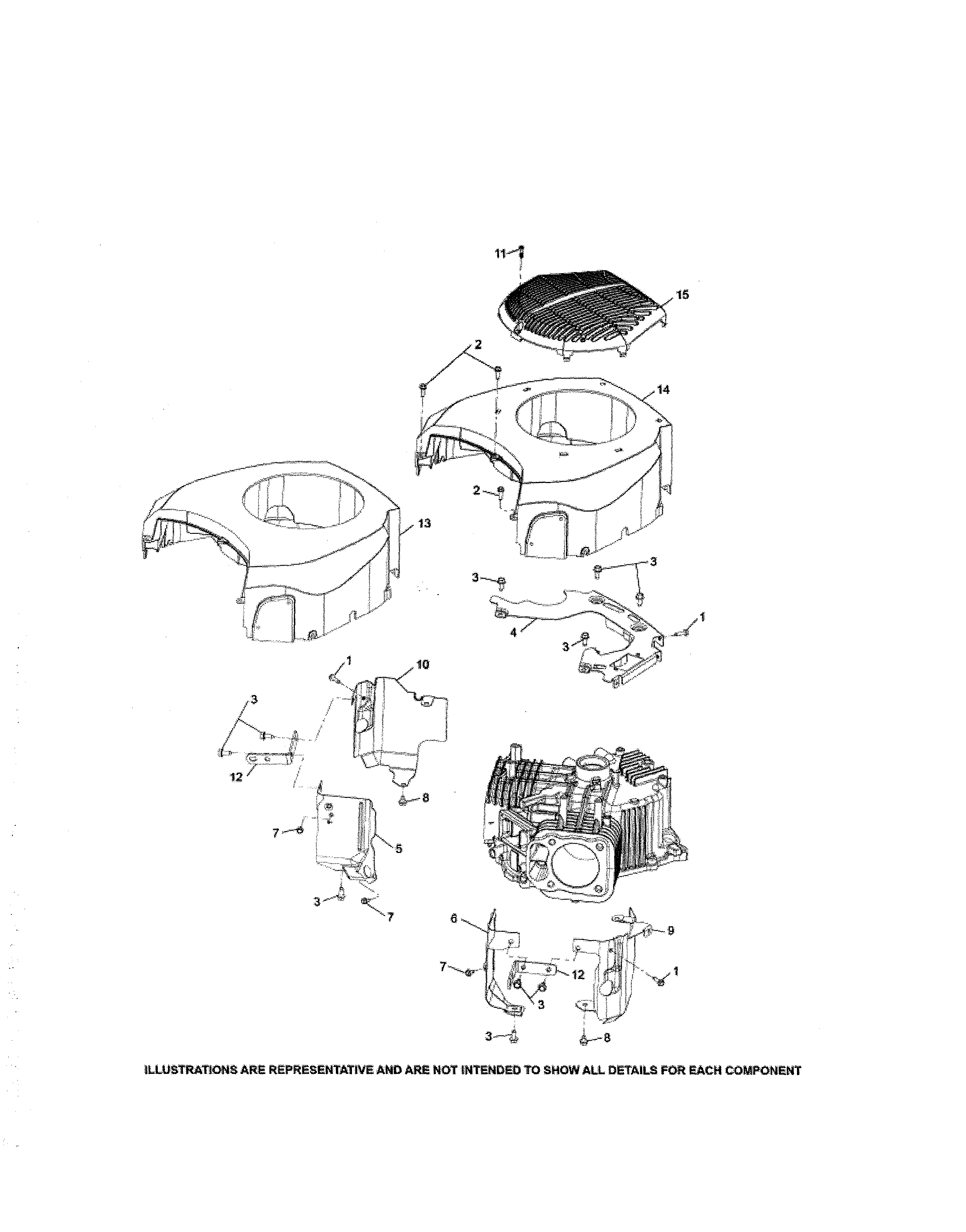 MTD 13APA1ZS099 blower housing diagram