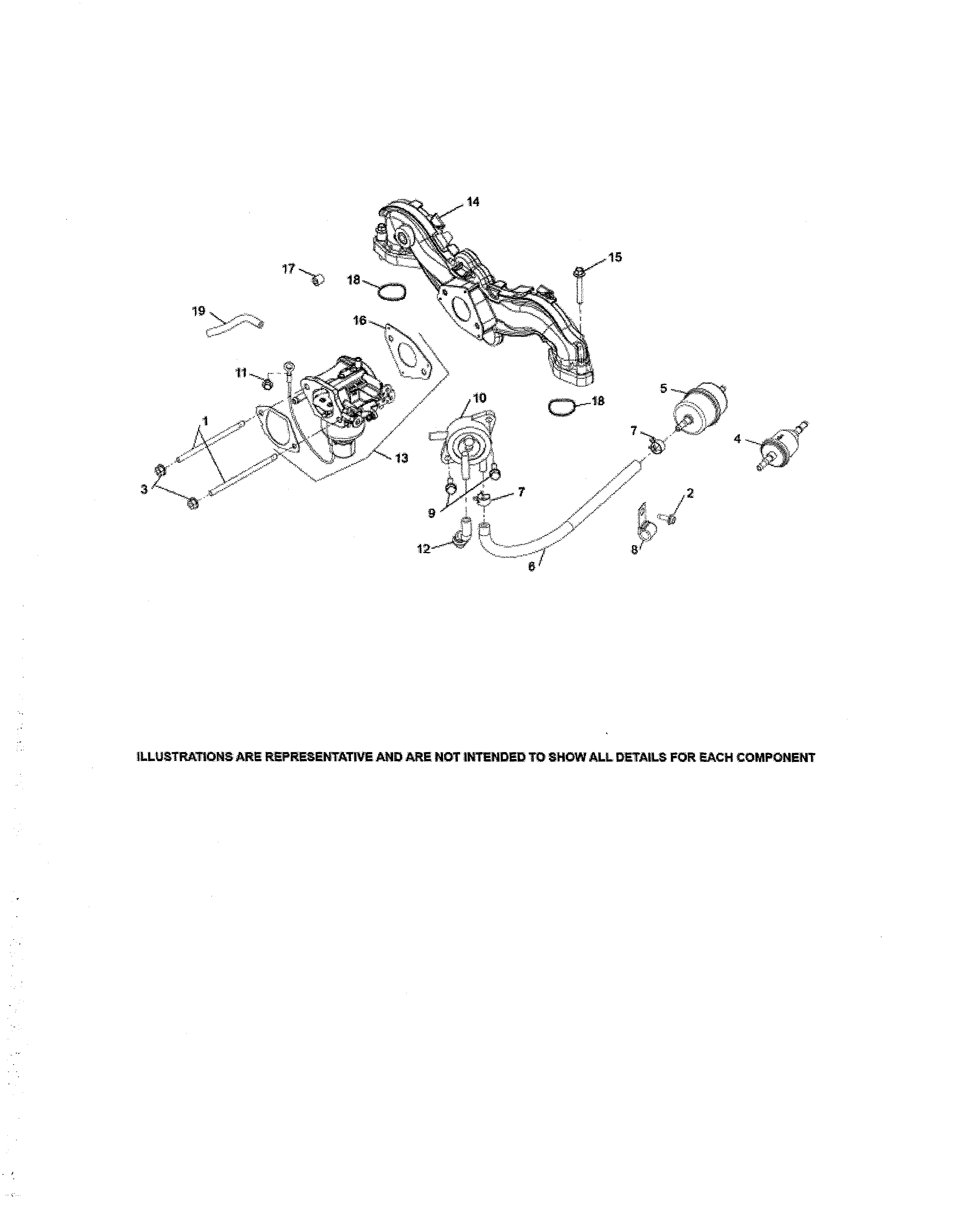 MTD 13APA1ZS099 fuel system diagram