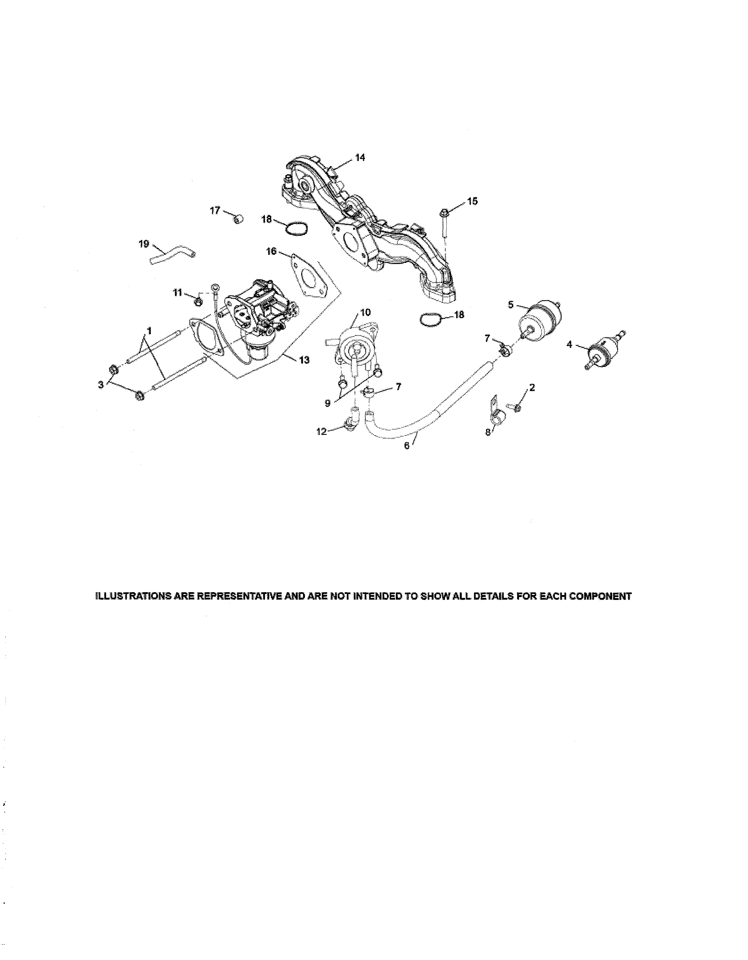 MTD 13ATA1ZT099 fuel system diagram