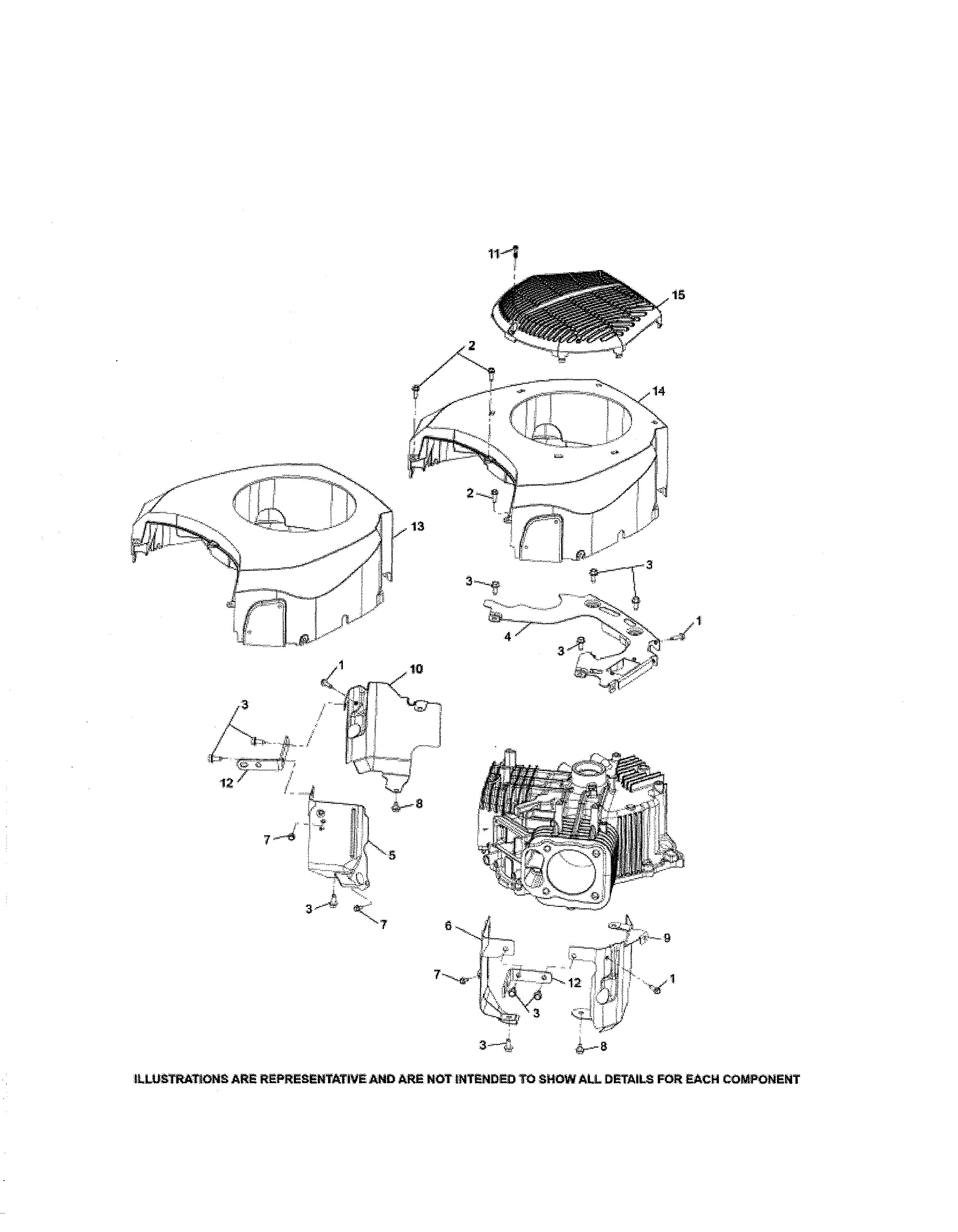 Craftsman 247270500 blower housing diagram