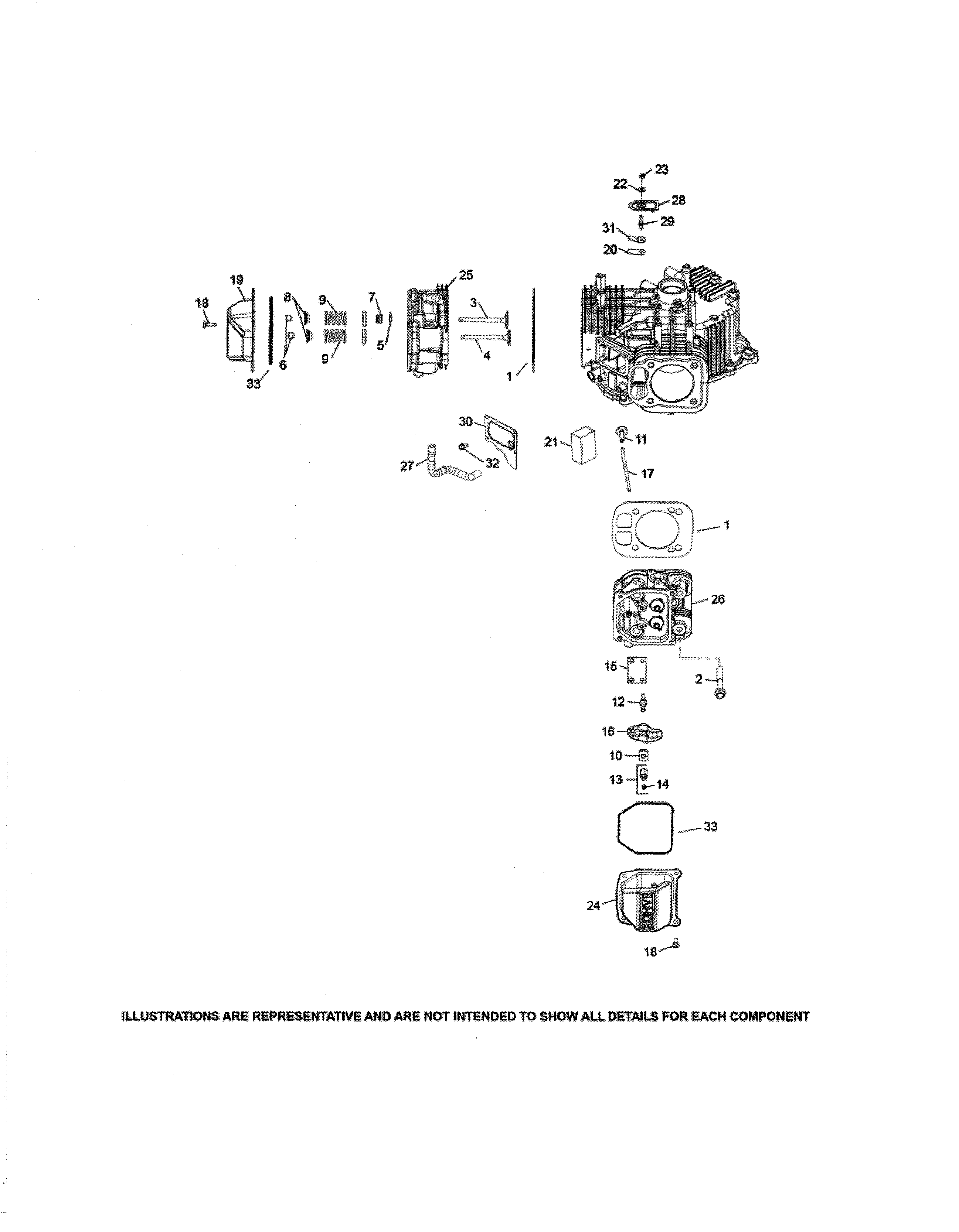 Craftsman 247270500 cylinder head/breather diagram
