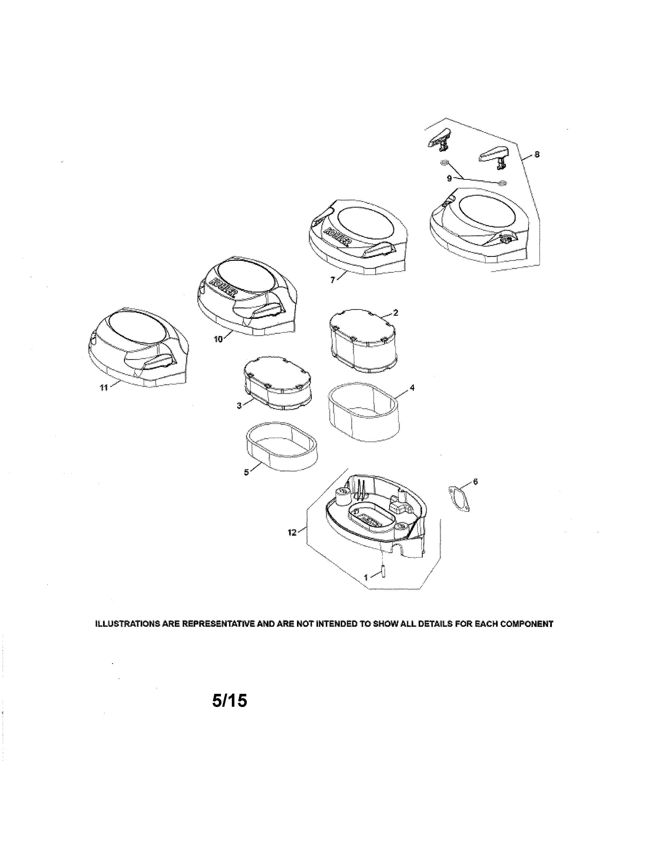 MTD 13AP79XT099 air intake diagram